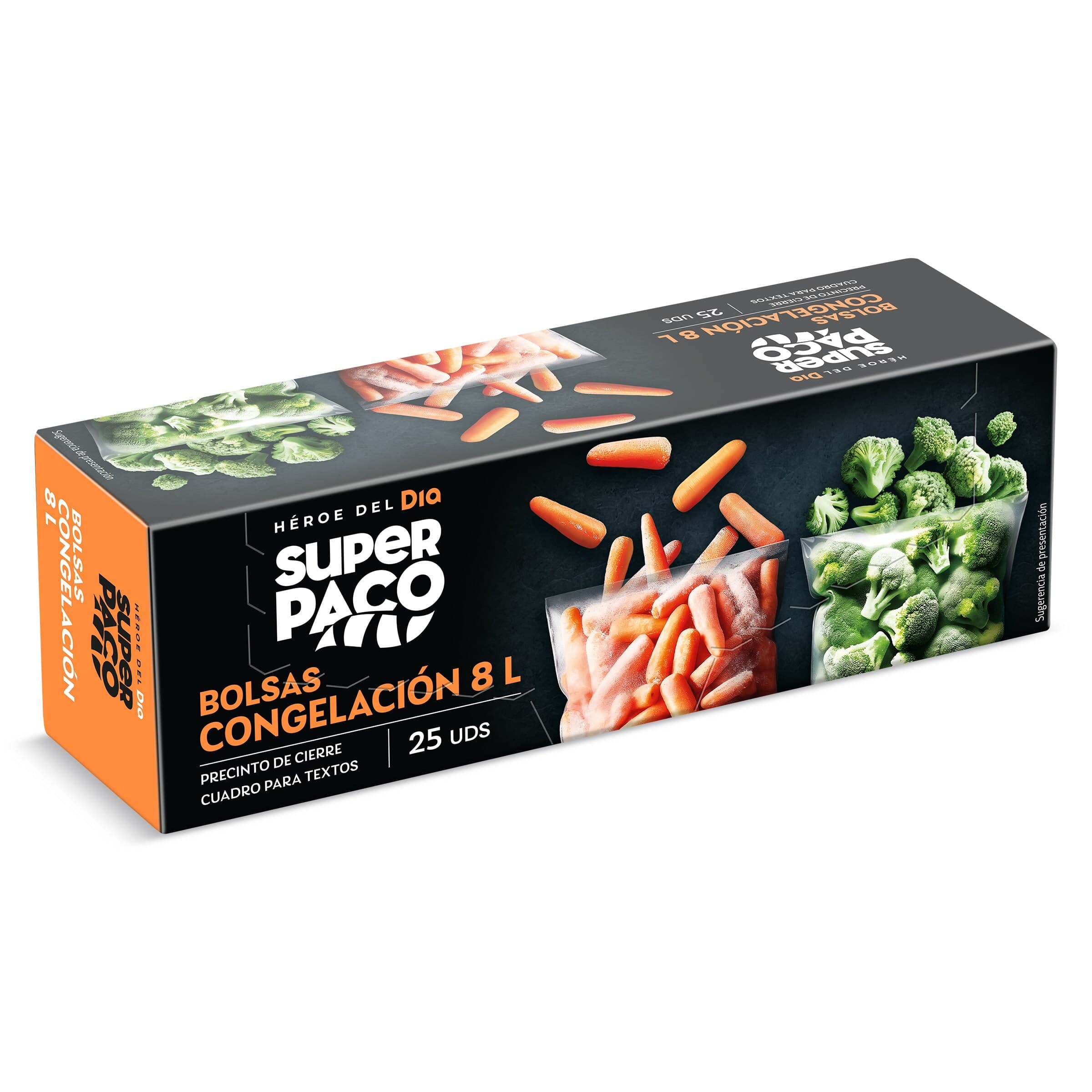 Bolsas de congelación 8 litros Super Paco de Dia caja 25 unidades