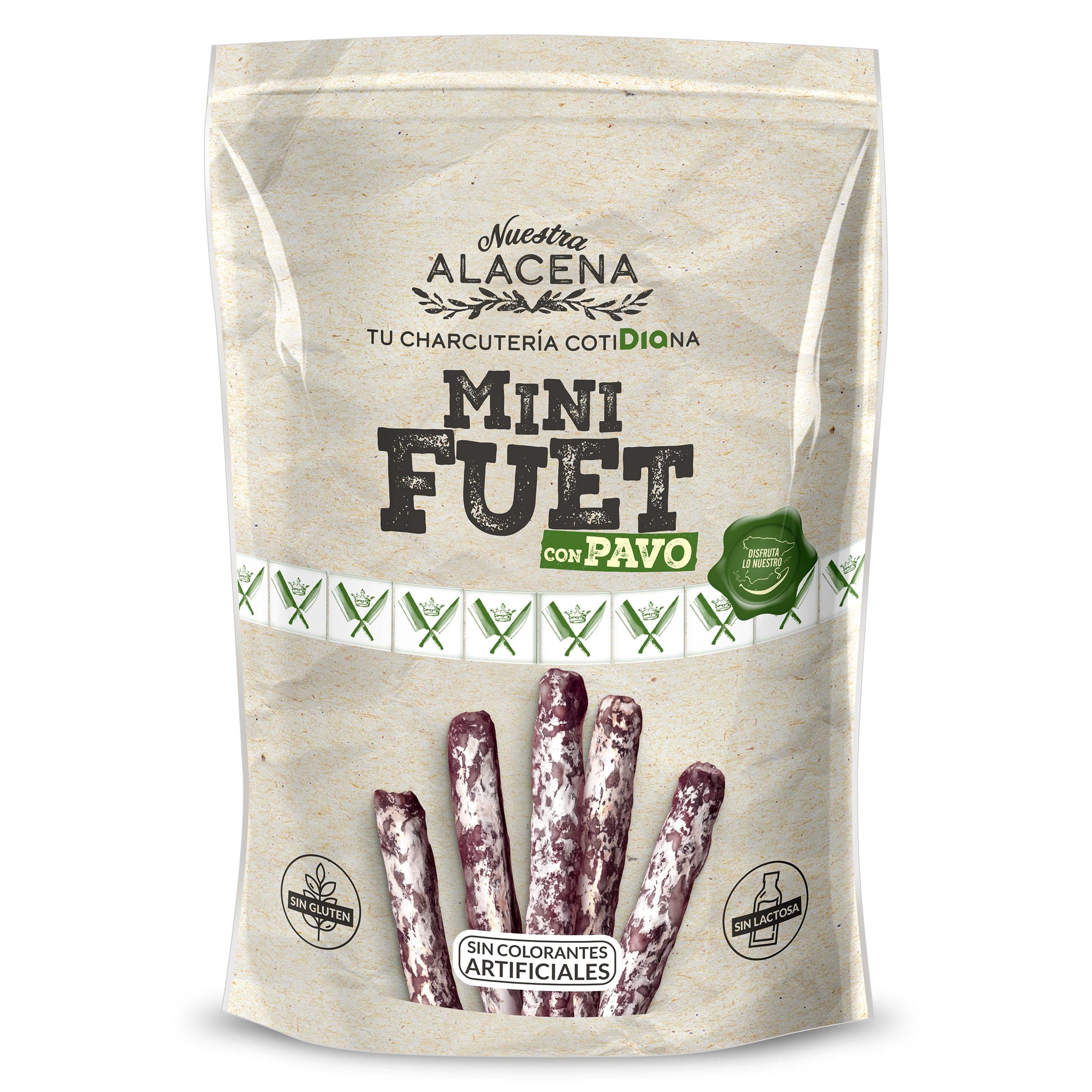 Mini fuet de pavo Dia Nuestra Alacena 50 g
