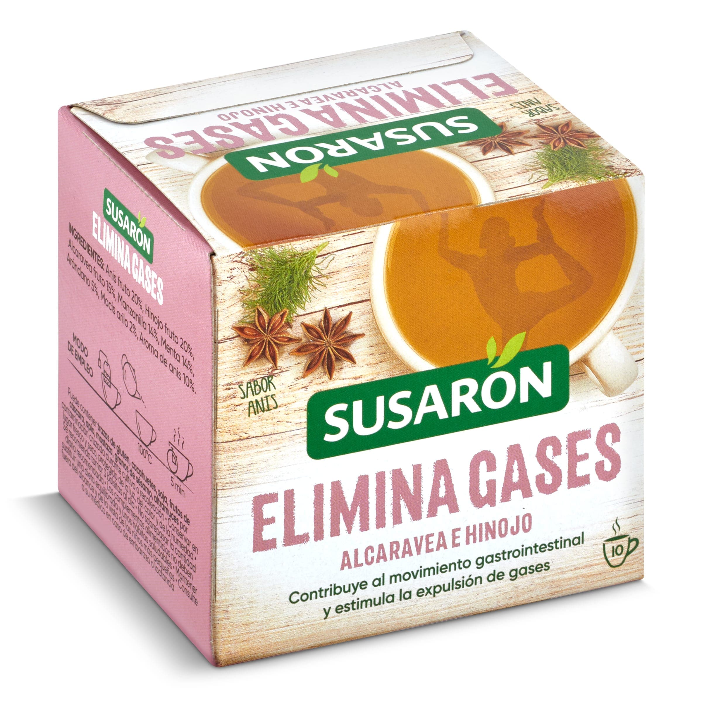 Infusión elimina gases Susaron 10 unidades