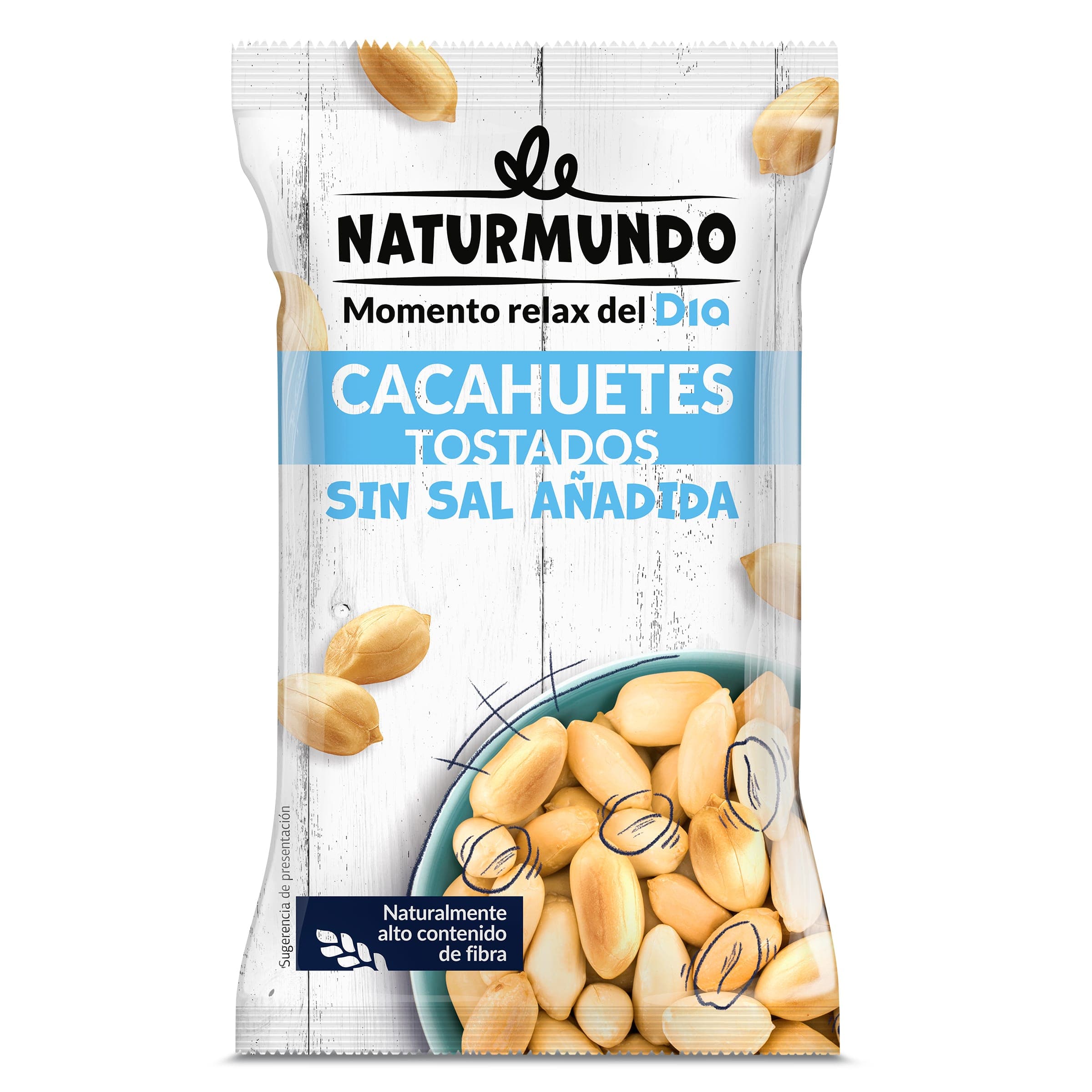 Cacahuetes tostados sin sal añadida Dia Naturmundo 200 g