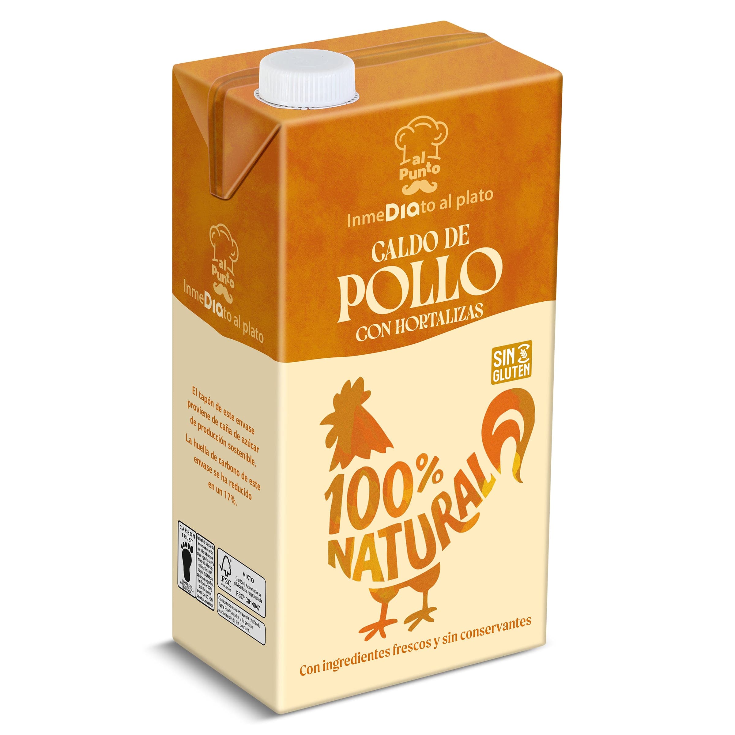 Caldo natural de pollo y hortalizas Dia Al Punto 1 L