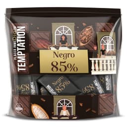 Chocolate negro 85% cacao en porciones Dia Temptation bolsa 176 g
