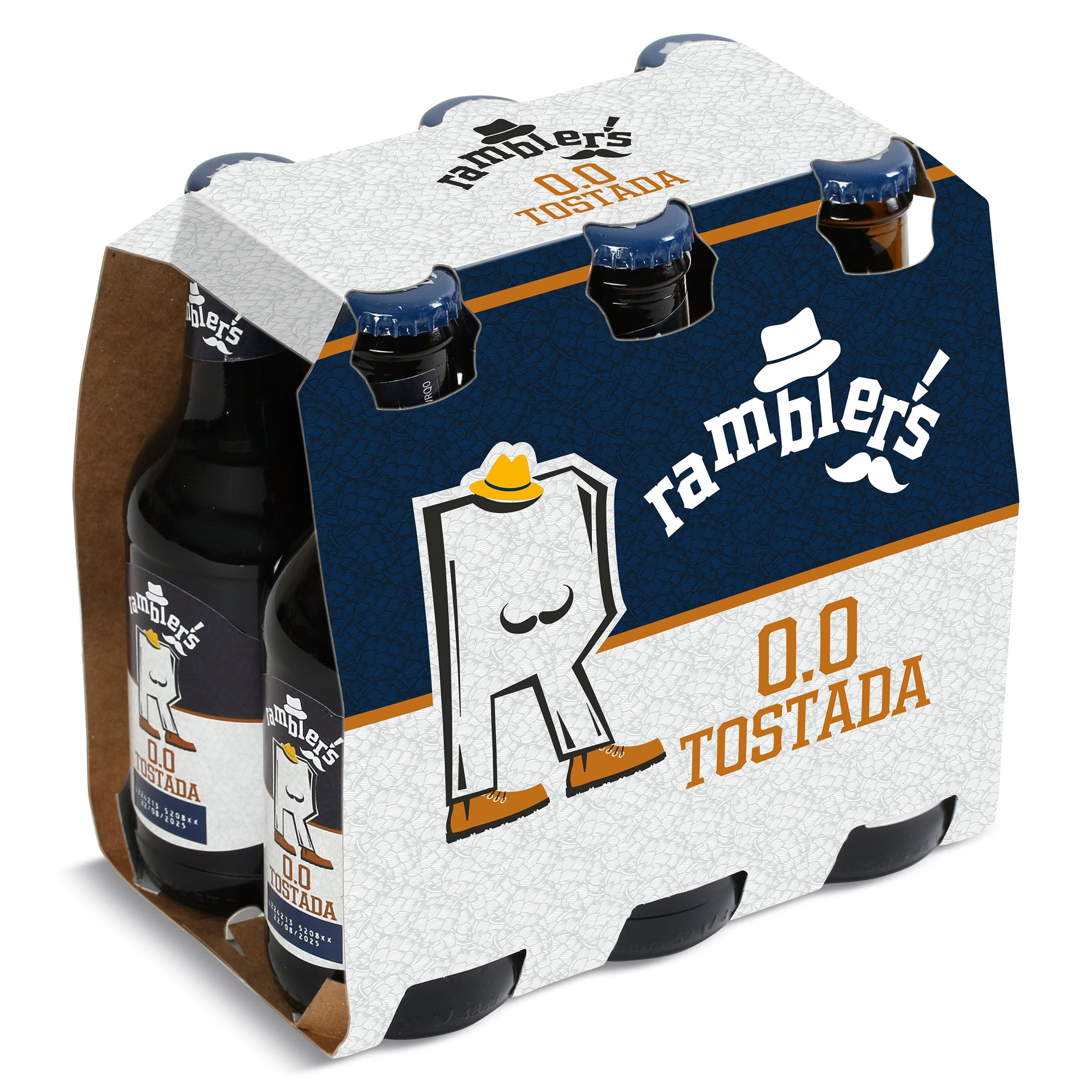 Cerveza tostada 0,0% alcohol Dia Ramblers pack 6 x 25 cl