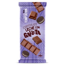 Chocolate con leche con galleta Dia Temptation 100 g