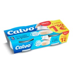 Atún claro en aceite de girasol Calvo 2 x 52 g