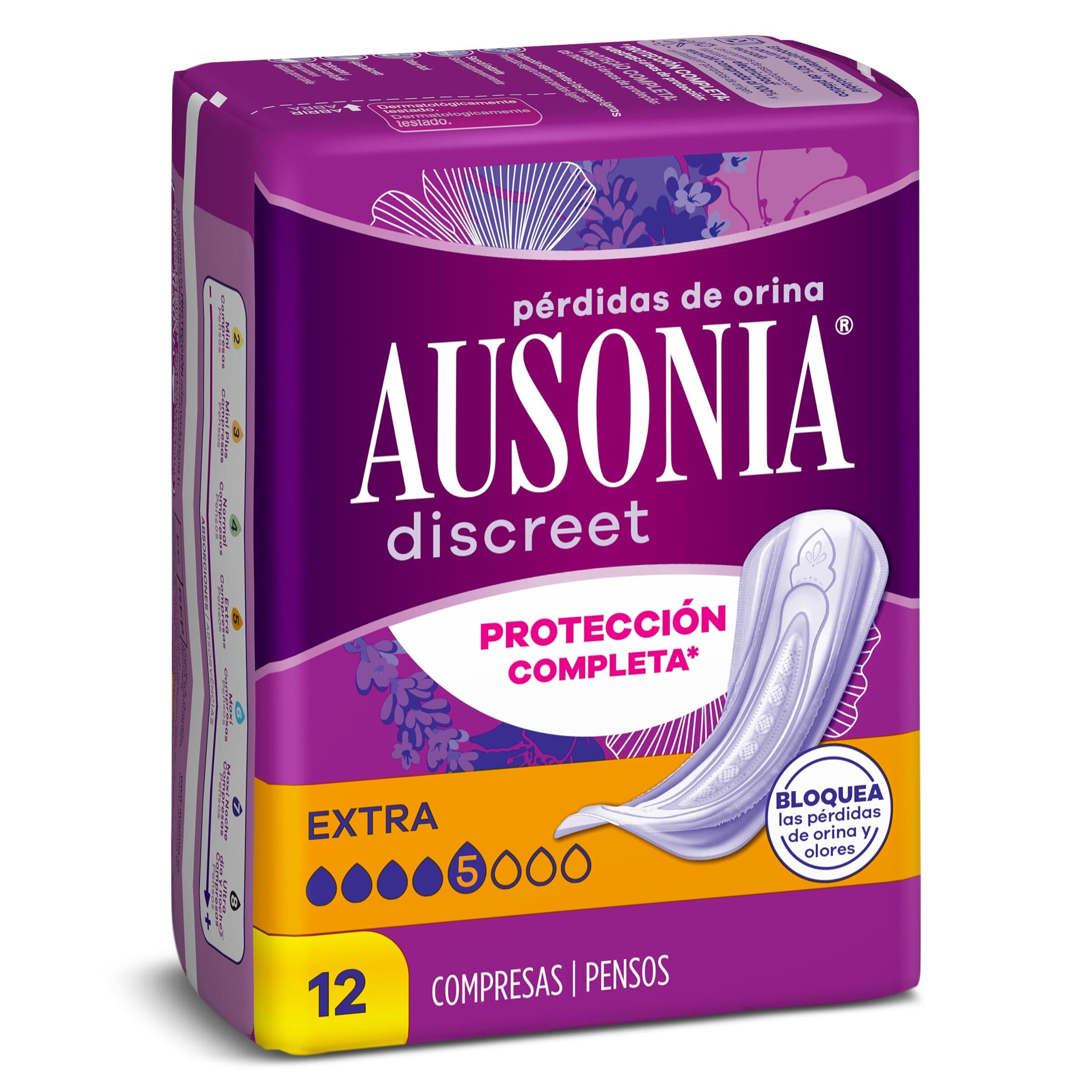 Compresas incontinencia extra Ausonia Discreet bolsa 12 unidades
