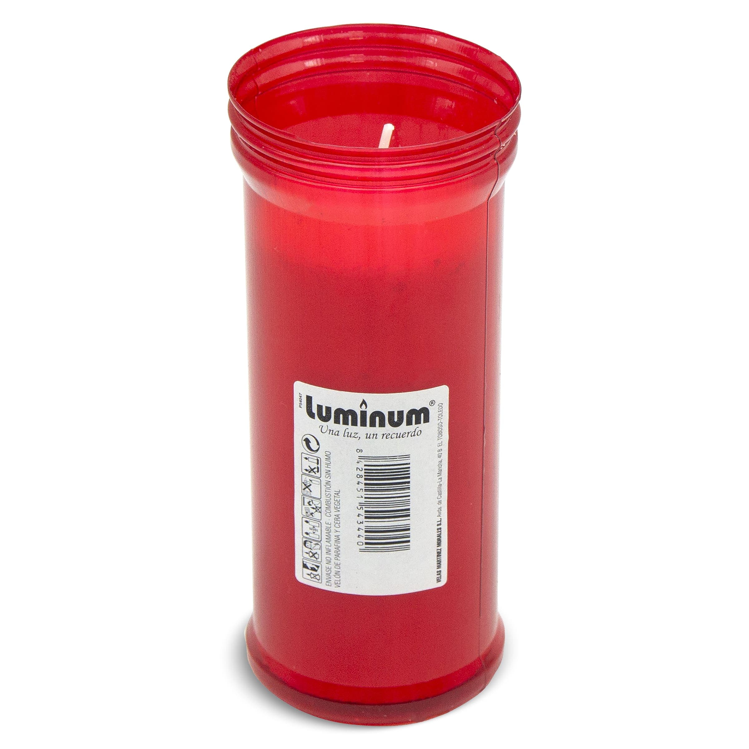 Velón rojo Lumar 1 unidad