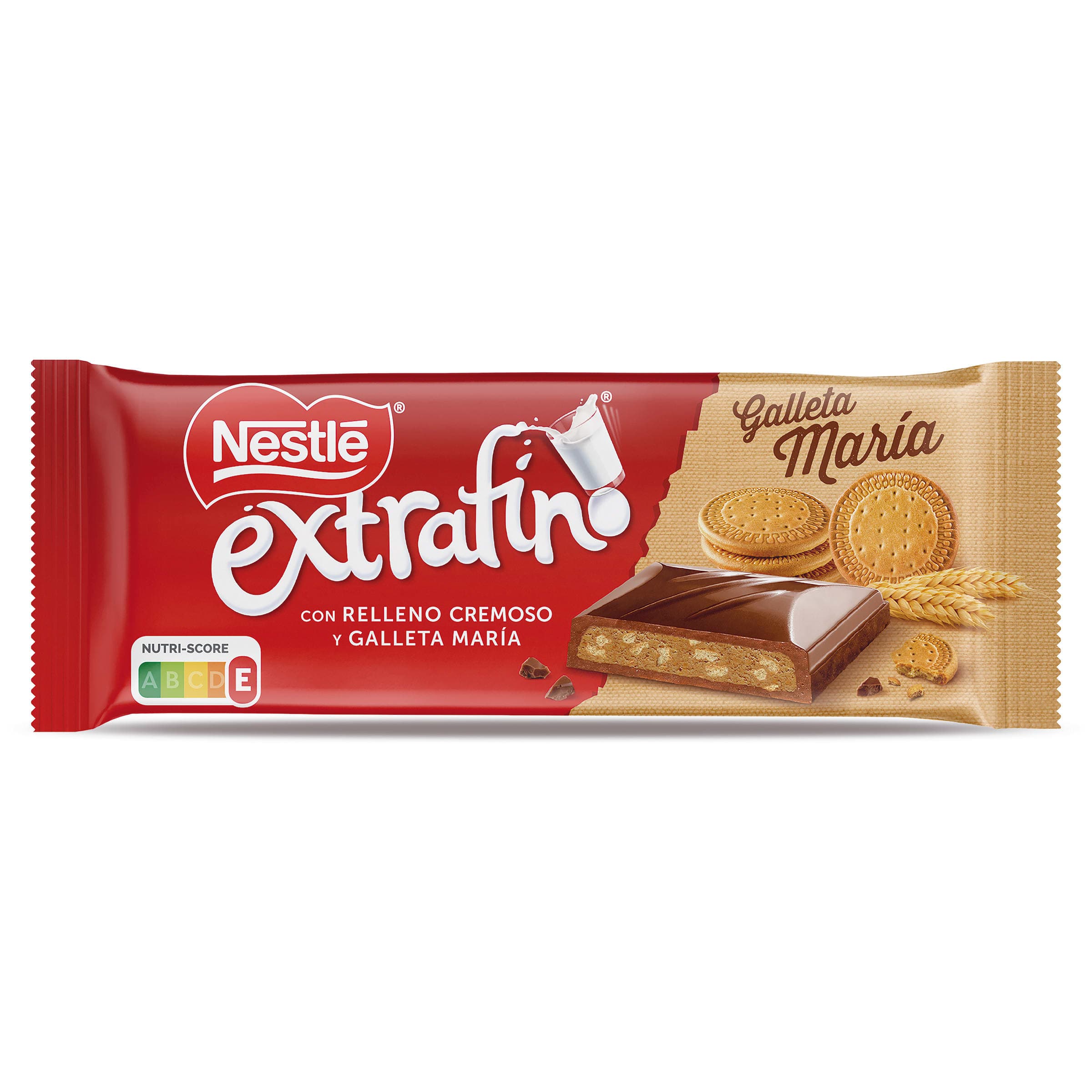 Chocolate con leche con relleno cremoso y galletas María Nestlé Extrafino 83 g