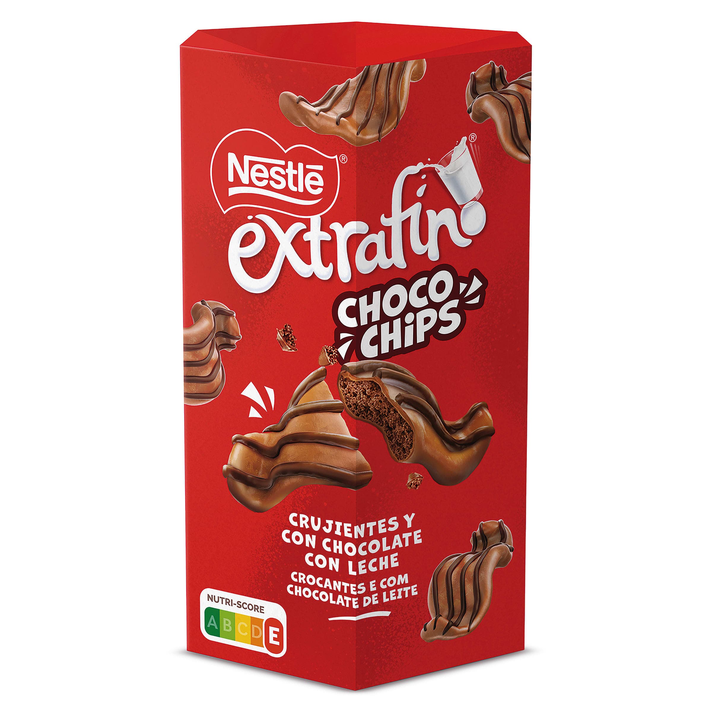 Cereales crujientes con chocolate con leche choco chips Nestlé caja 115 g