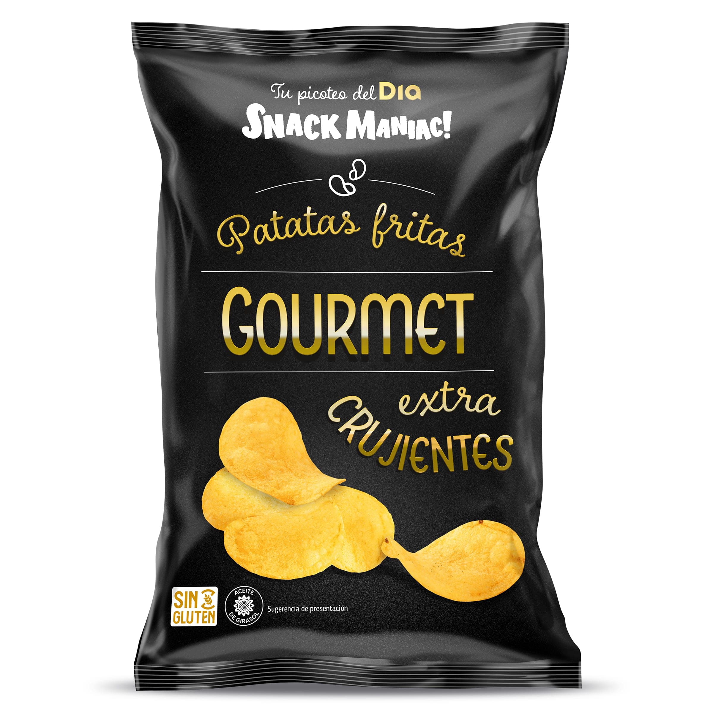 Patatas fritas gourmet extra crujientes Dia Snack Maniac 40 g