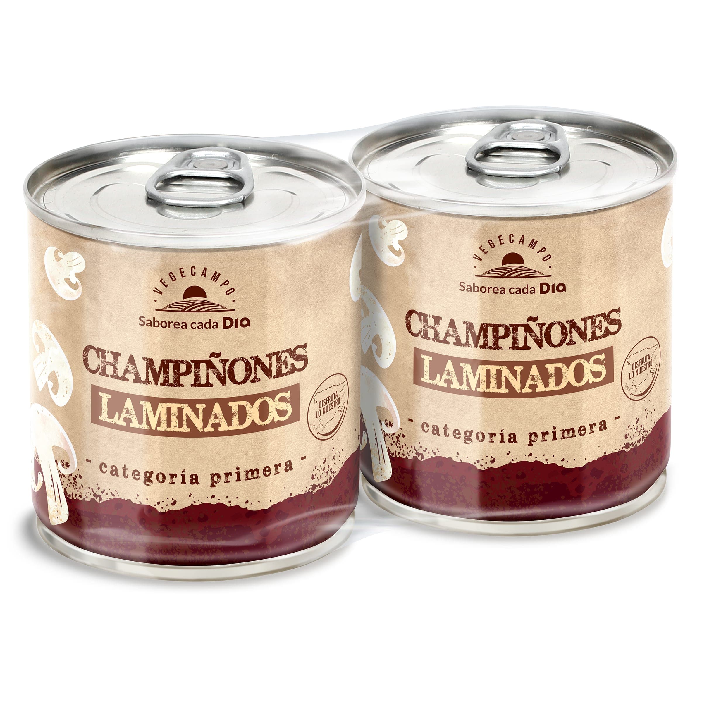 Champiñones laminados Dia Vegecampo 2 x 105 g