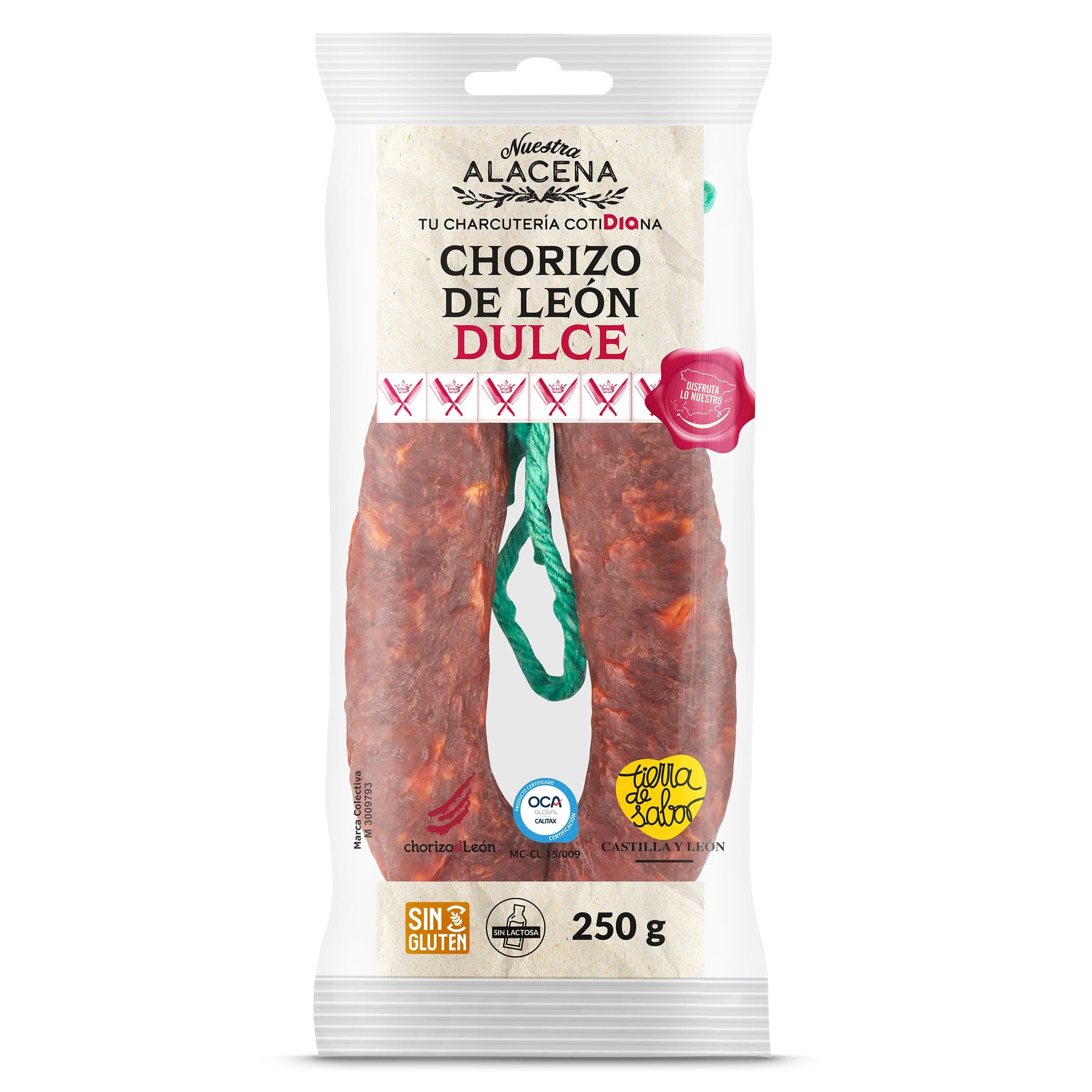 Chorizo de León dulce Dia Nuestra Alacena 250 g