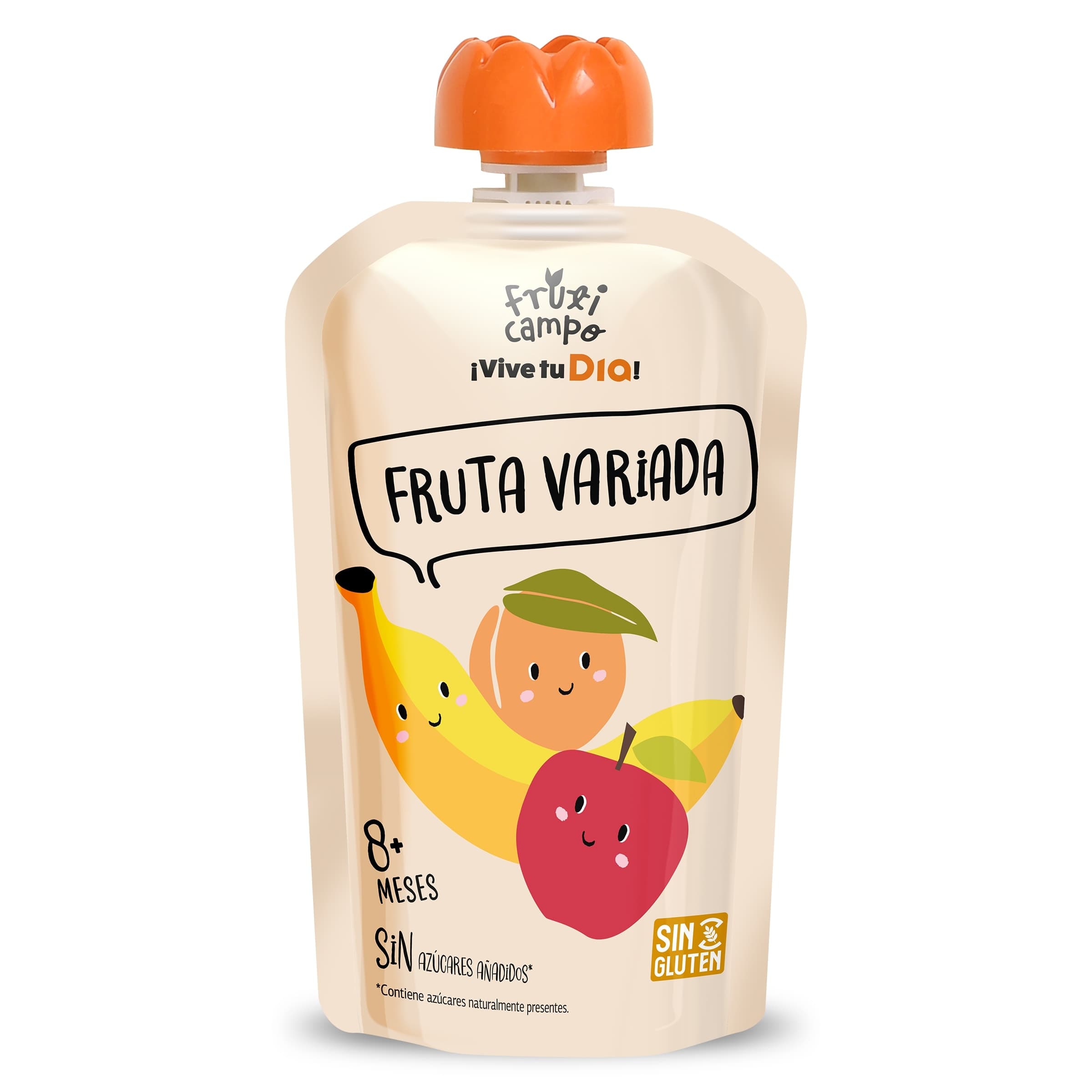 Alimento infantil con puré de fruta variada Dia Fruticampo bolsa 100 g