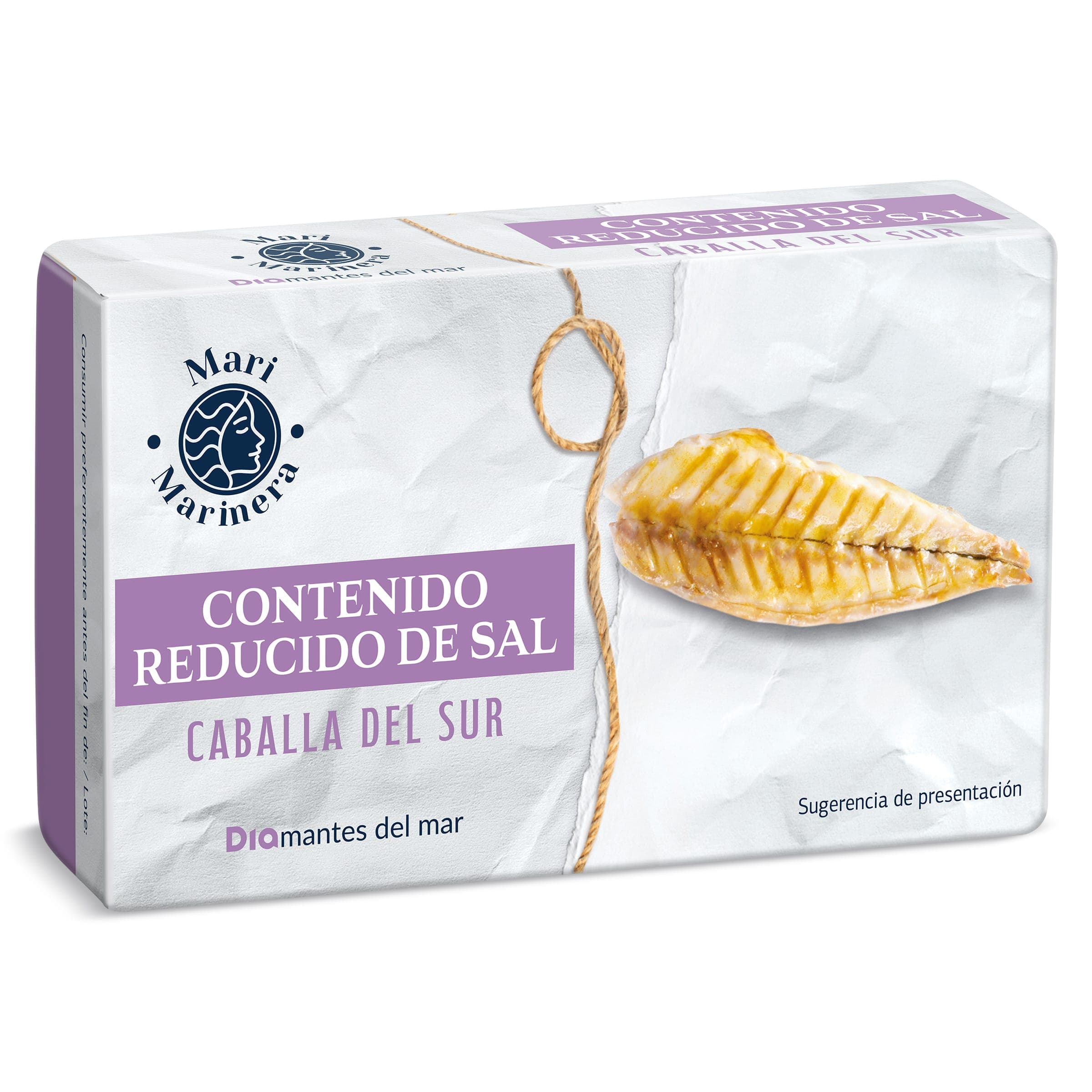 Filetes de caballa en aceite de oliva bajo en sal Dia Mari Marinera 85 g