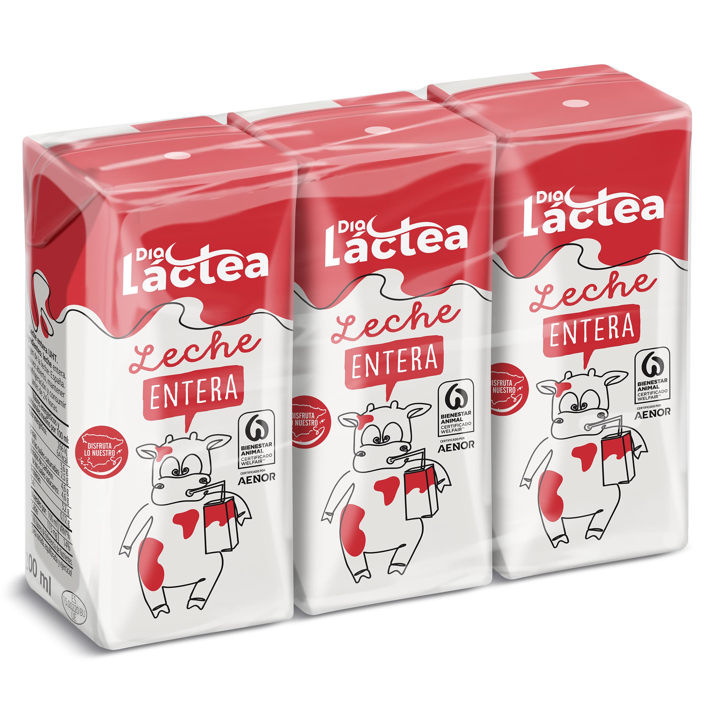 Leche entera Dia Láctea 3 x 200 ml
