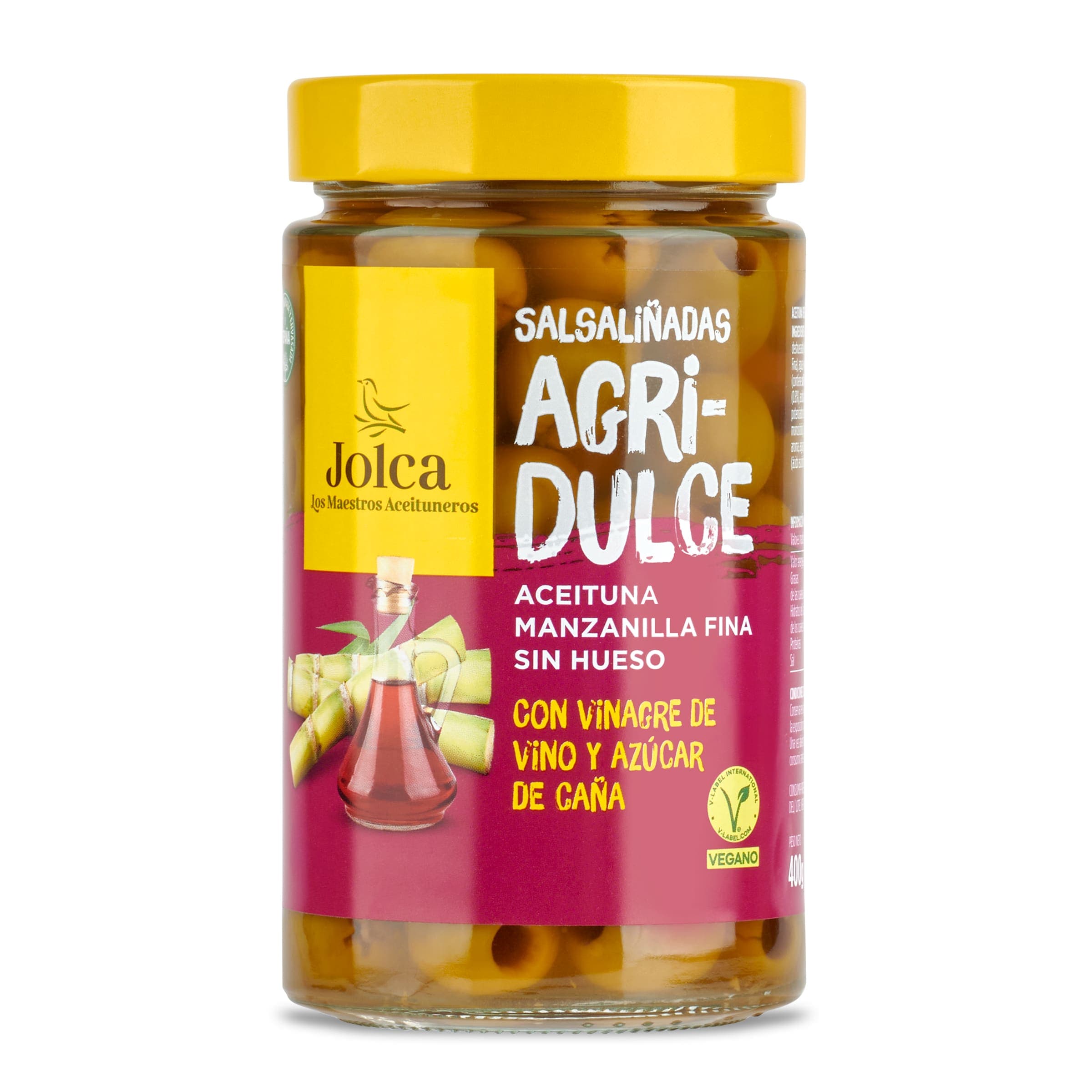 Aceitunas salsaliñadas agridulce Jolca 400 g