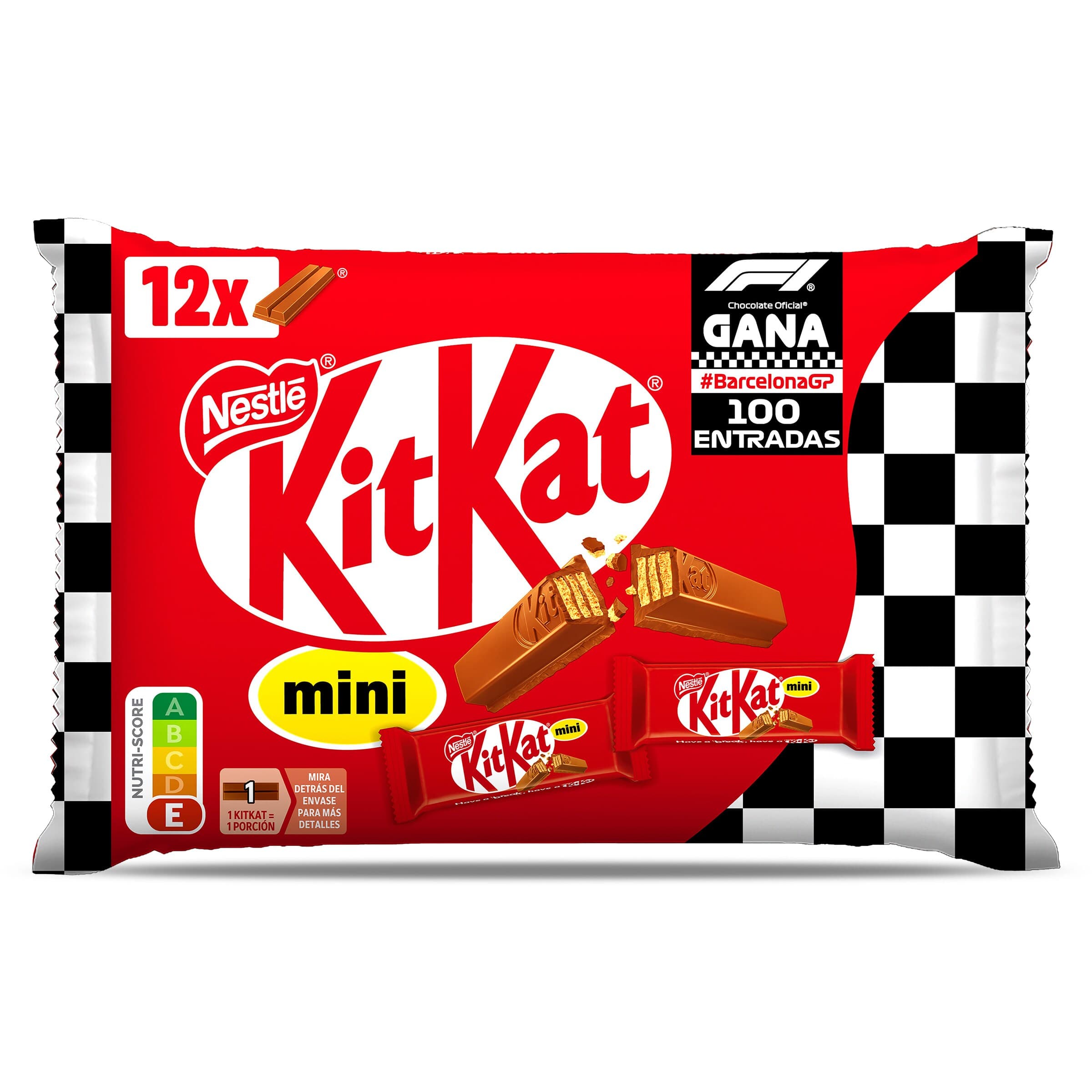 Mini barritas de galleta recubiertas de chocolate Kit Kat bolsa 200 g