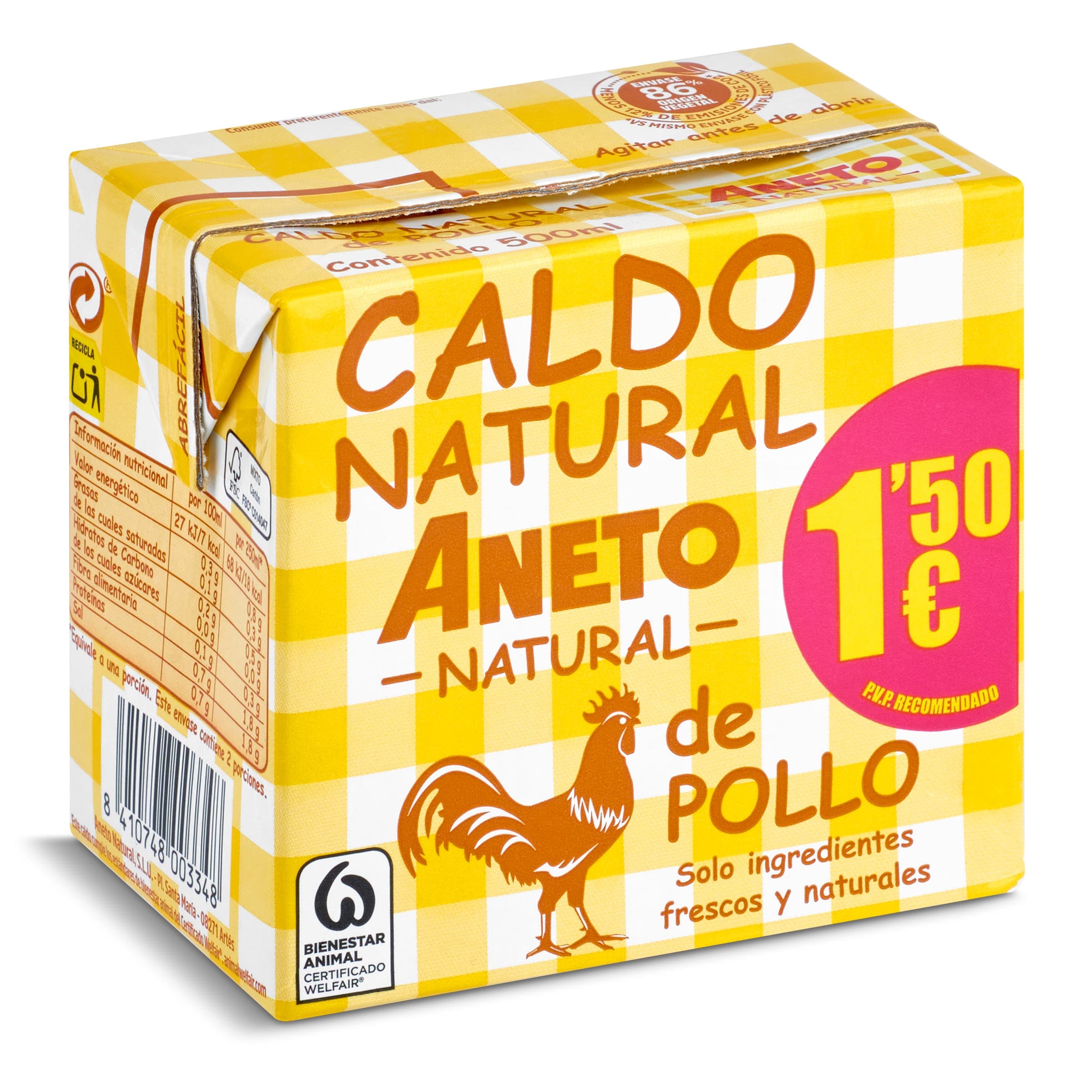 Caldo de pollo Aneto 500 ml
