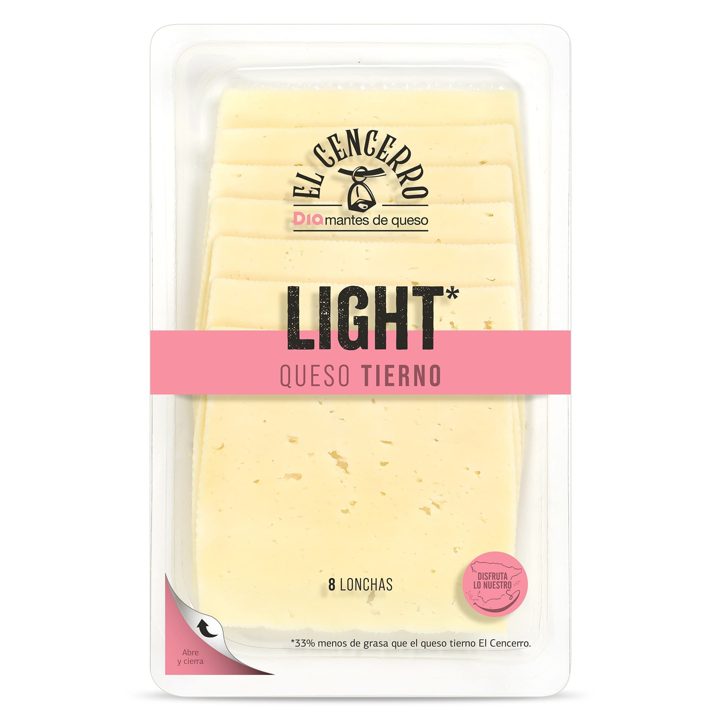 Queso tierno light Dia El Cencerro 160 g