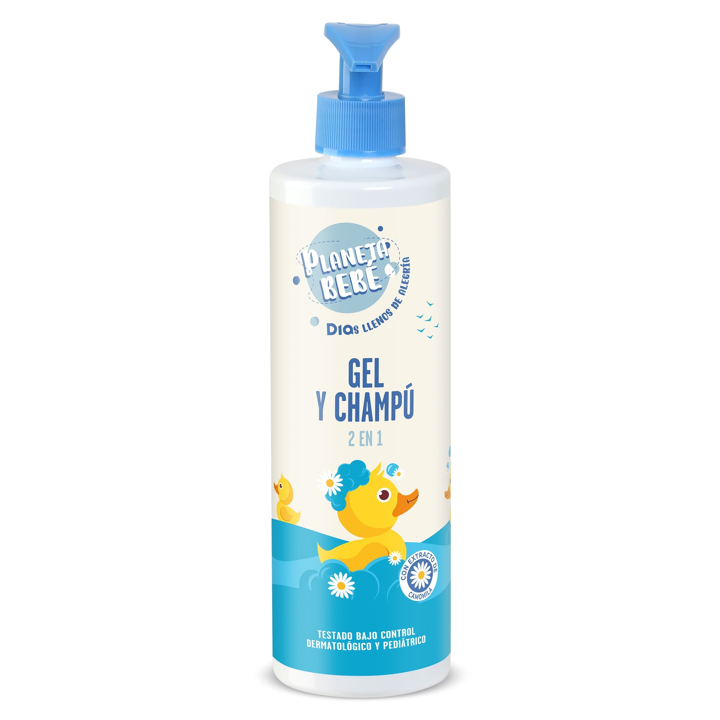 Gel y champú infantil 2 en 1 Planeta Bebé de Dia bote 500 ml