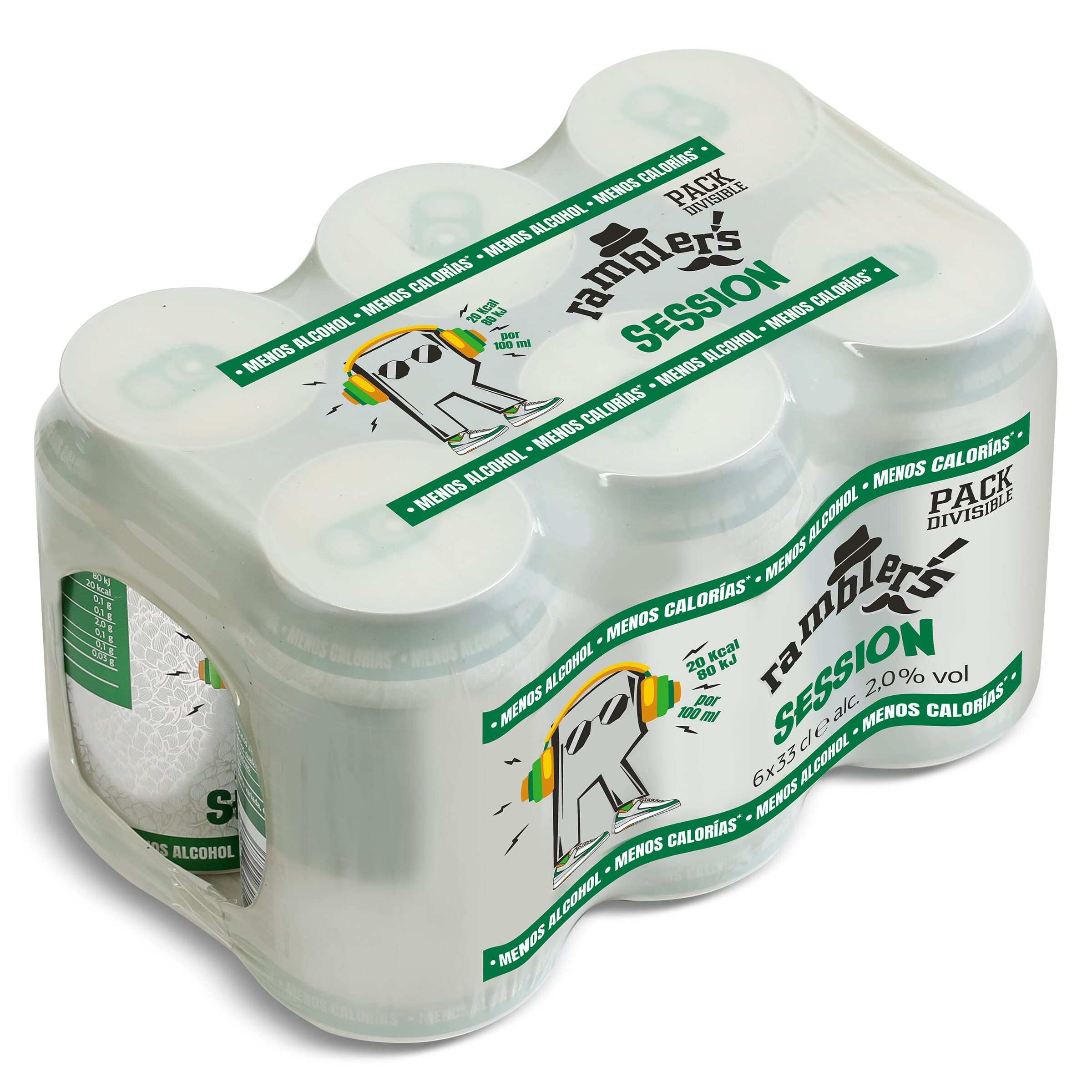 Cerveza baja en calorías Dia Ramblers pack 6 x 33 cl