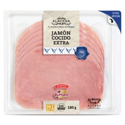 Jamón cocido extra Dia Nuestra Alacena 180 g