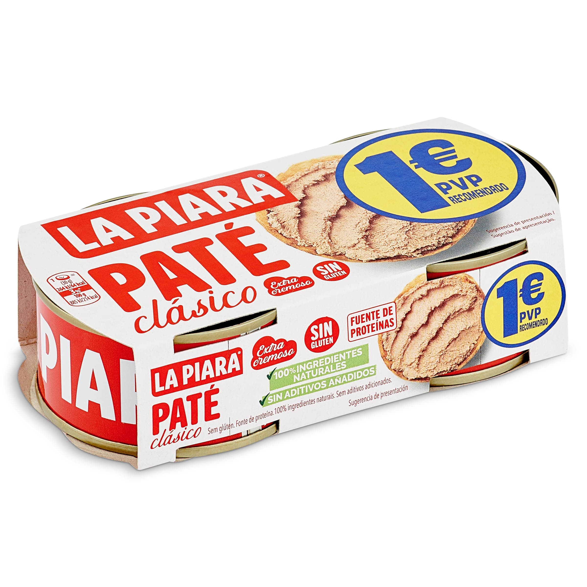 Paté clásico La piara 2 x 75 g