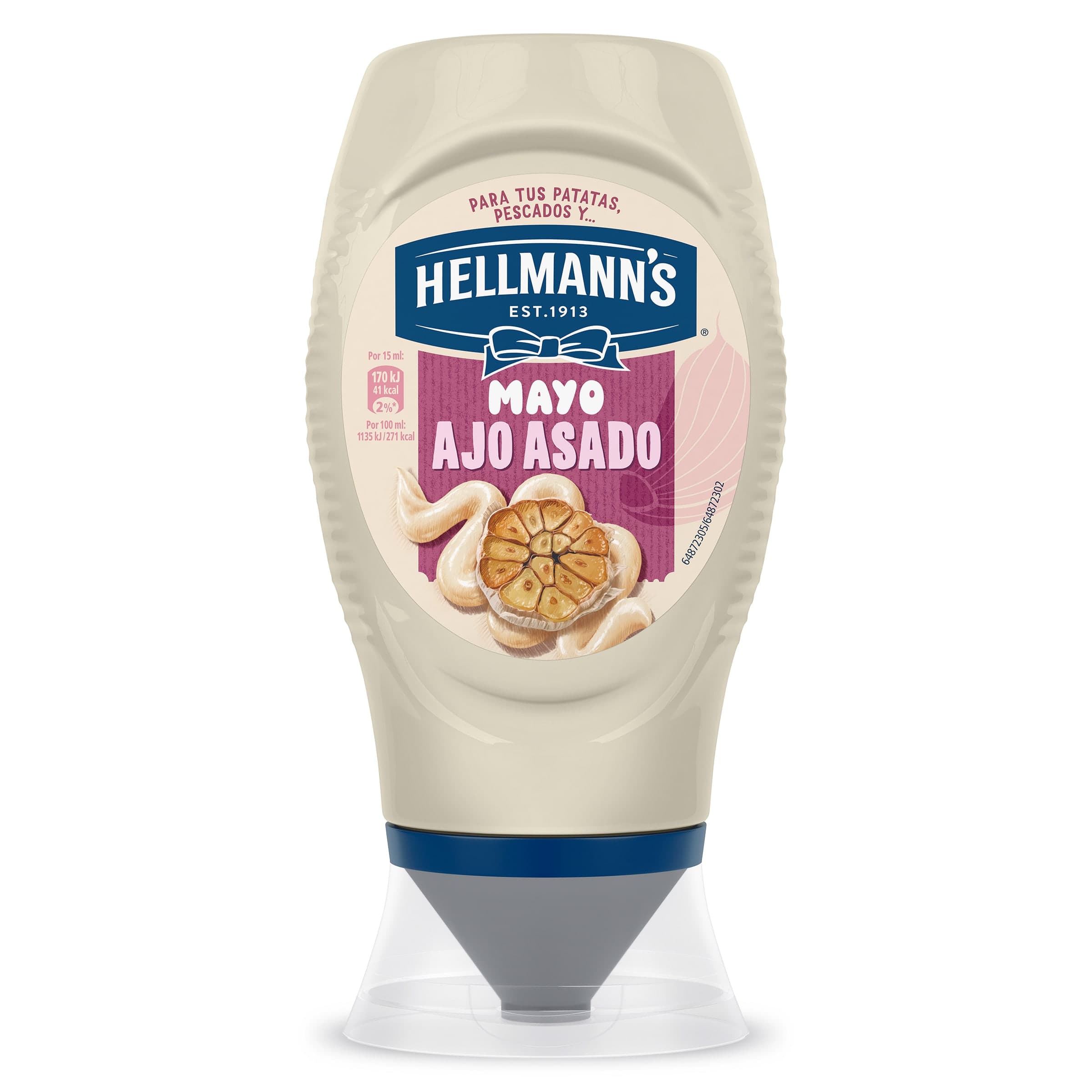 Mayonesa de ajo asado Hellmann's 250 ml