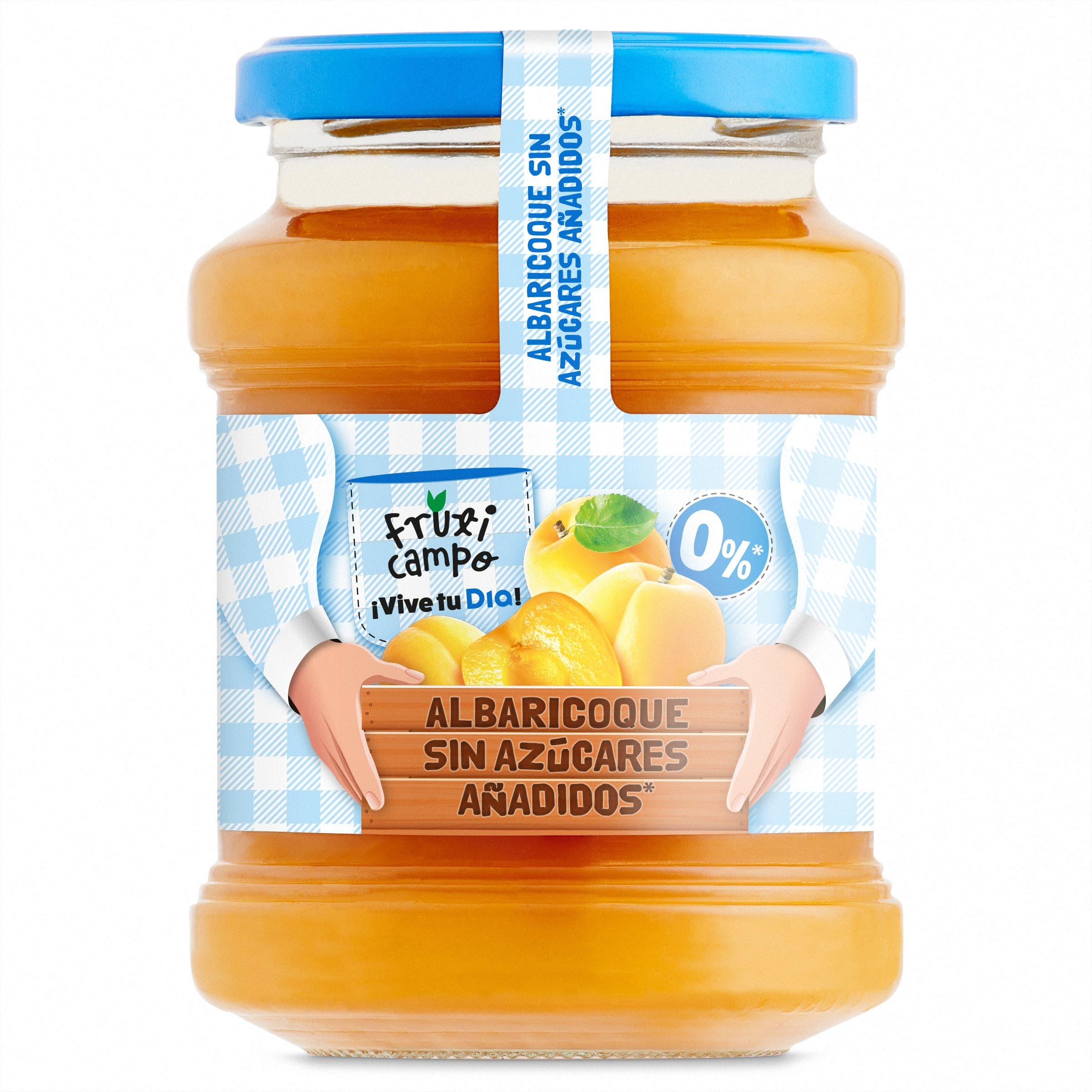 Mermelada de albaricoque 0% sin azúcares añadidos Dia Fruticampo frasco 330 g
