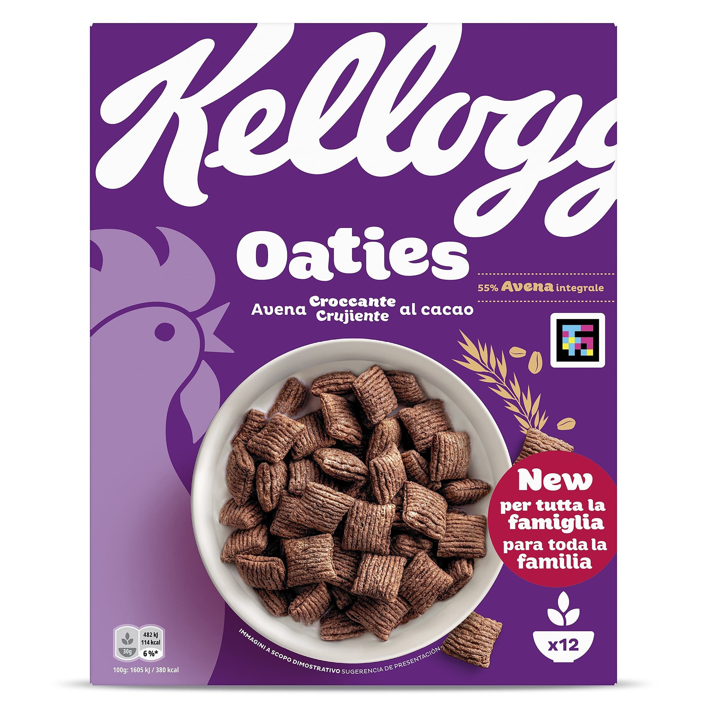 Cereales de avena al cacao oaties Kellogg's caja 360 g