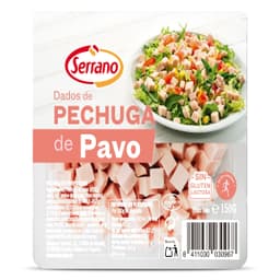 Pechuga de pavo en dados Serrano 150 g