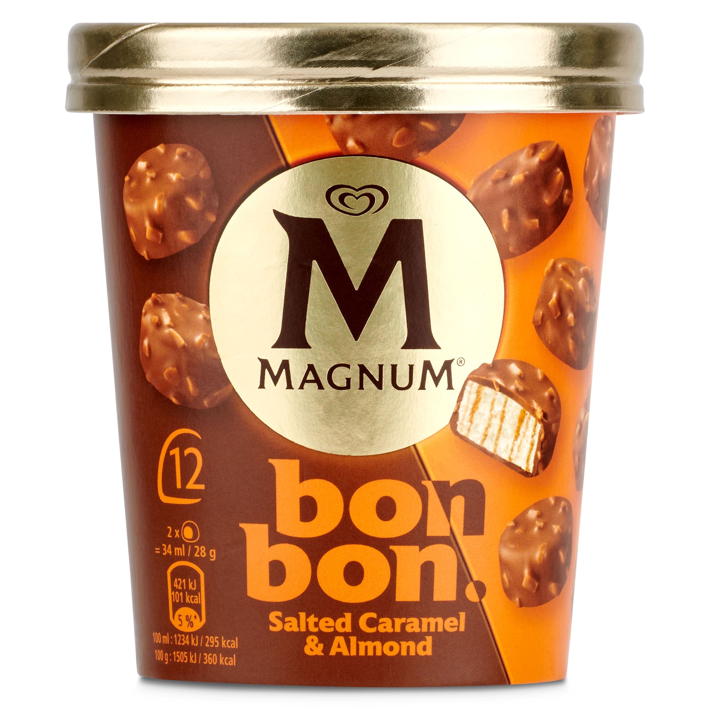 Tarrina Magnum bon bon salted caramel 12 unidades Magnum 168 g