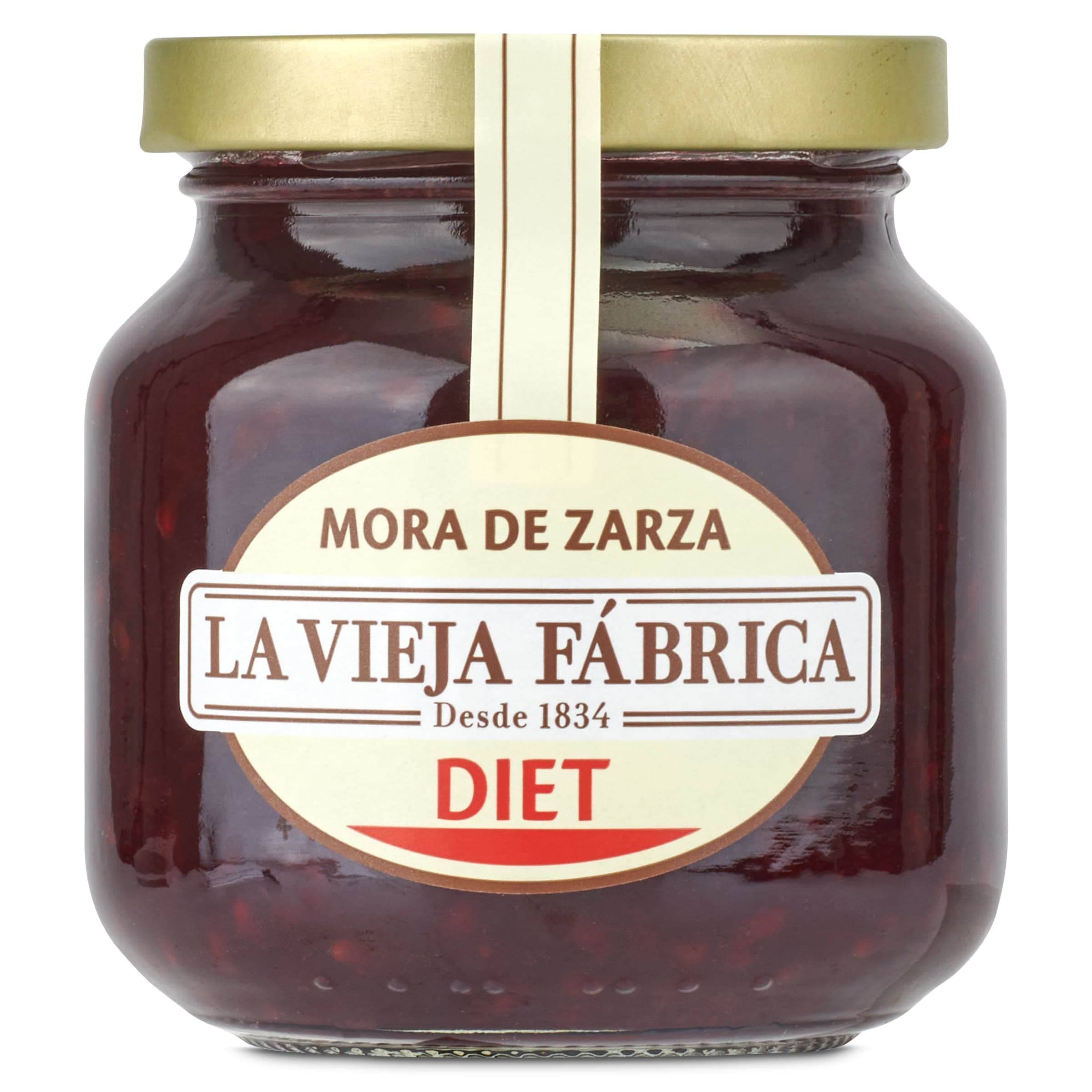 Mermelada de mora de zarza diet La vieja fábrica frasco 280 g