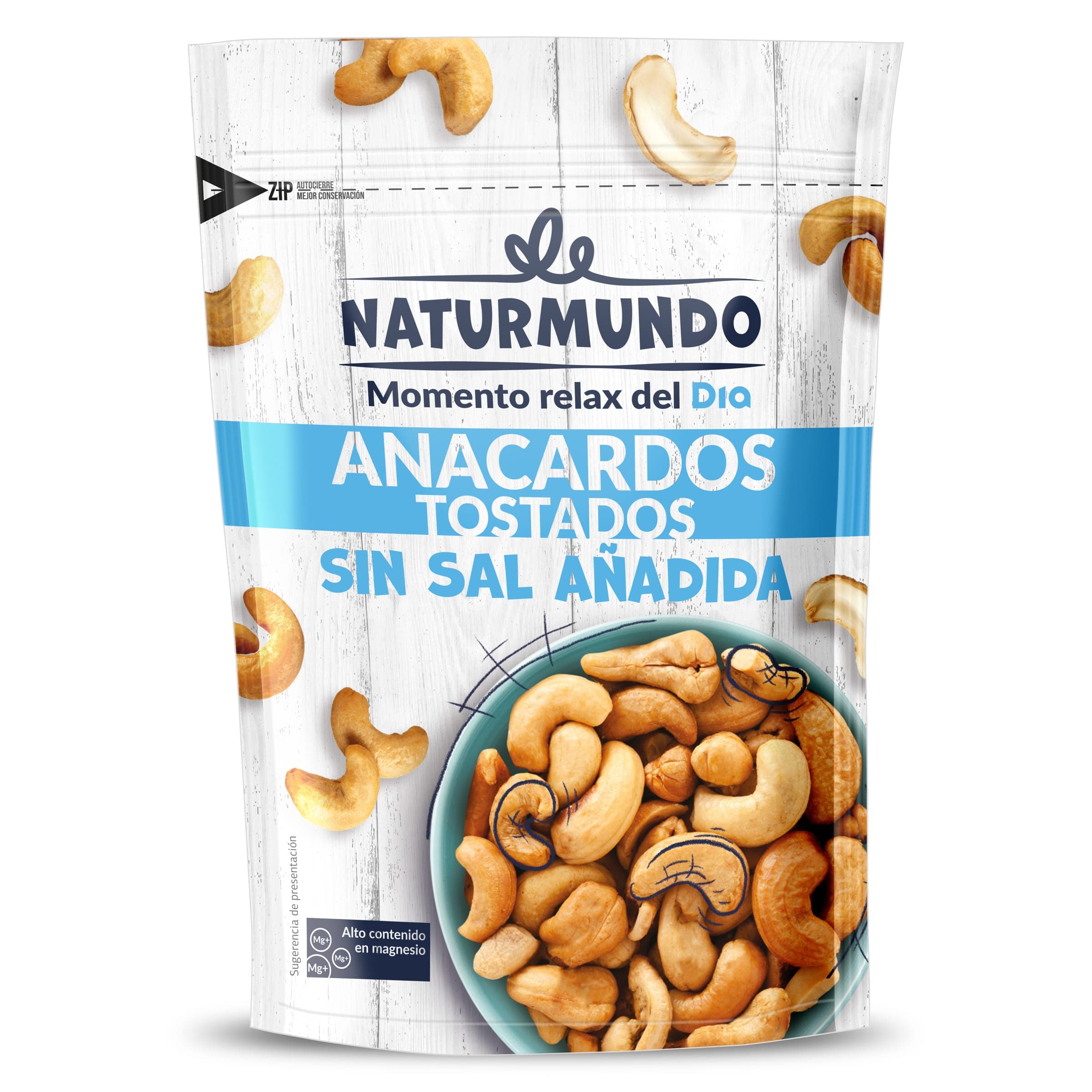 Anacardos tostados sin sal añadida Dia Naturmundo 150 g