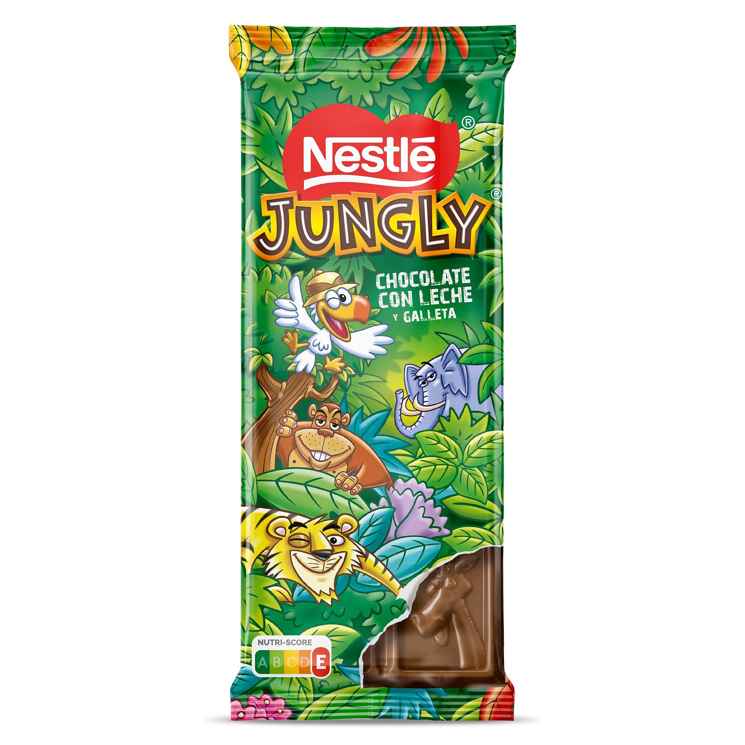 Chocolate con leche y galleta Nestlé Jungly 90 g