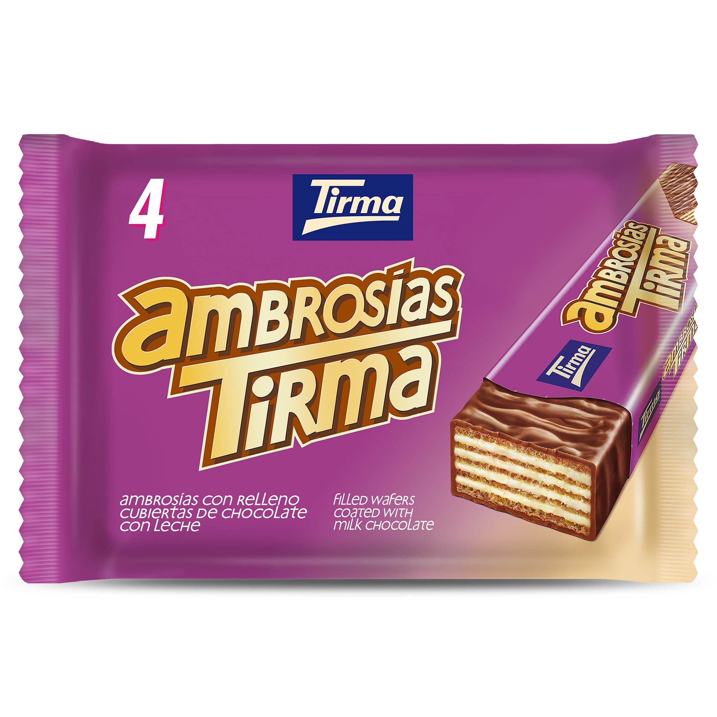 Ambrosías recubiertas de chocolate con leche Tirma bolsa 86 g