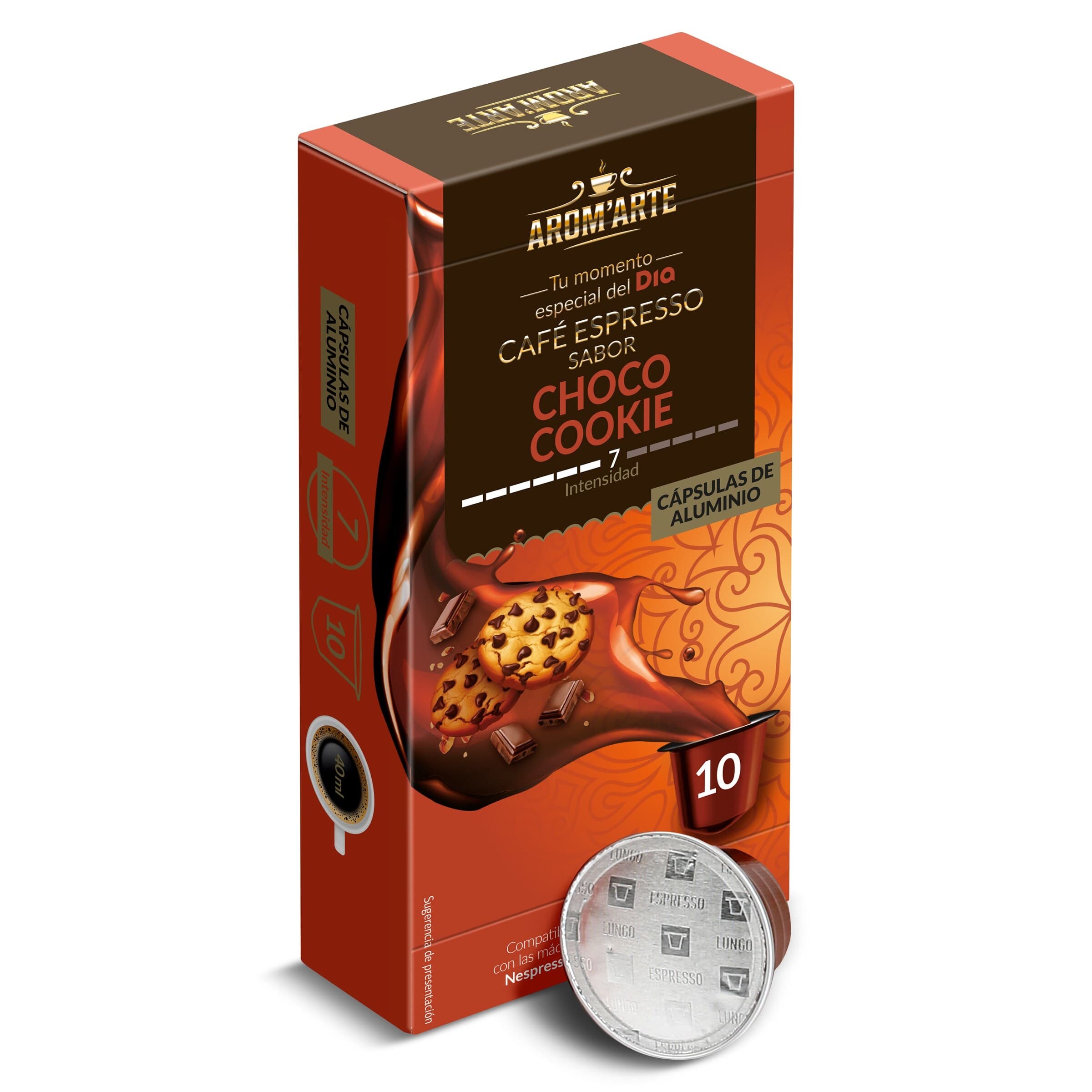 Cápsulas de café choco cookies Dia Arom'arte 10 unidades