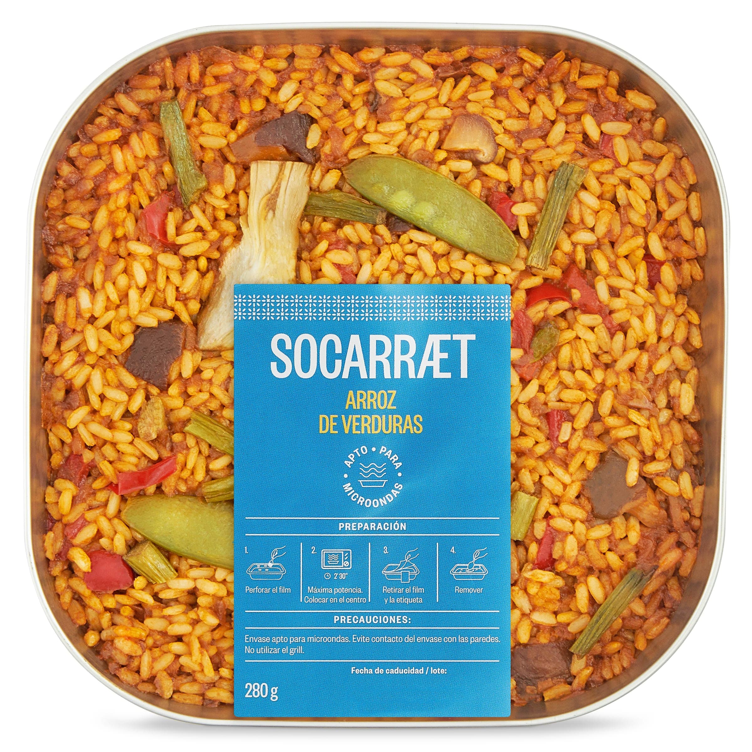Arroz cocido con verduras Socarraet bandeja 280 g