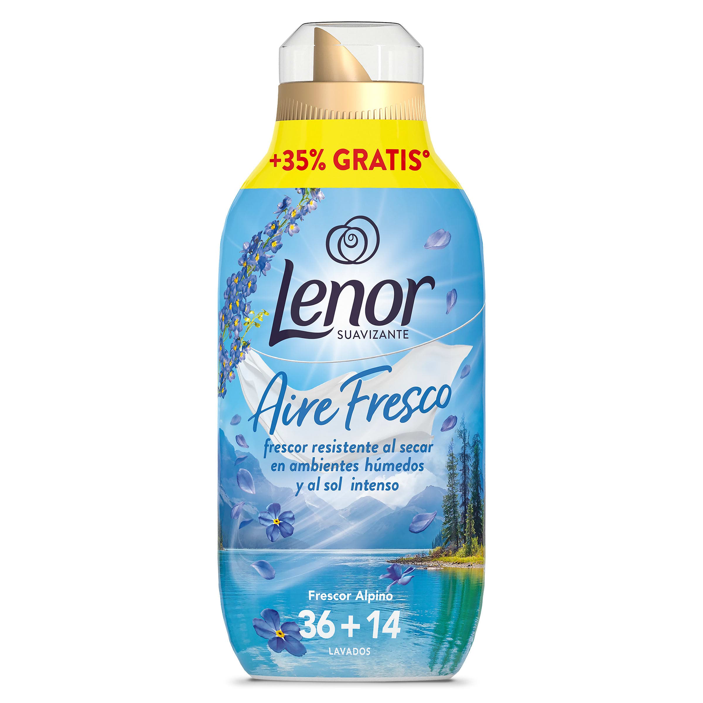 Suavizante frescor alpino aire fresco Lenor botella 50 lavados