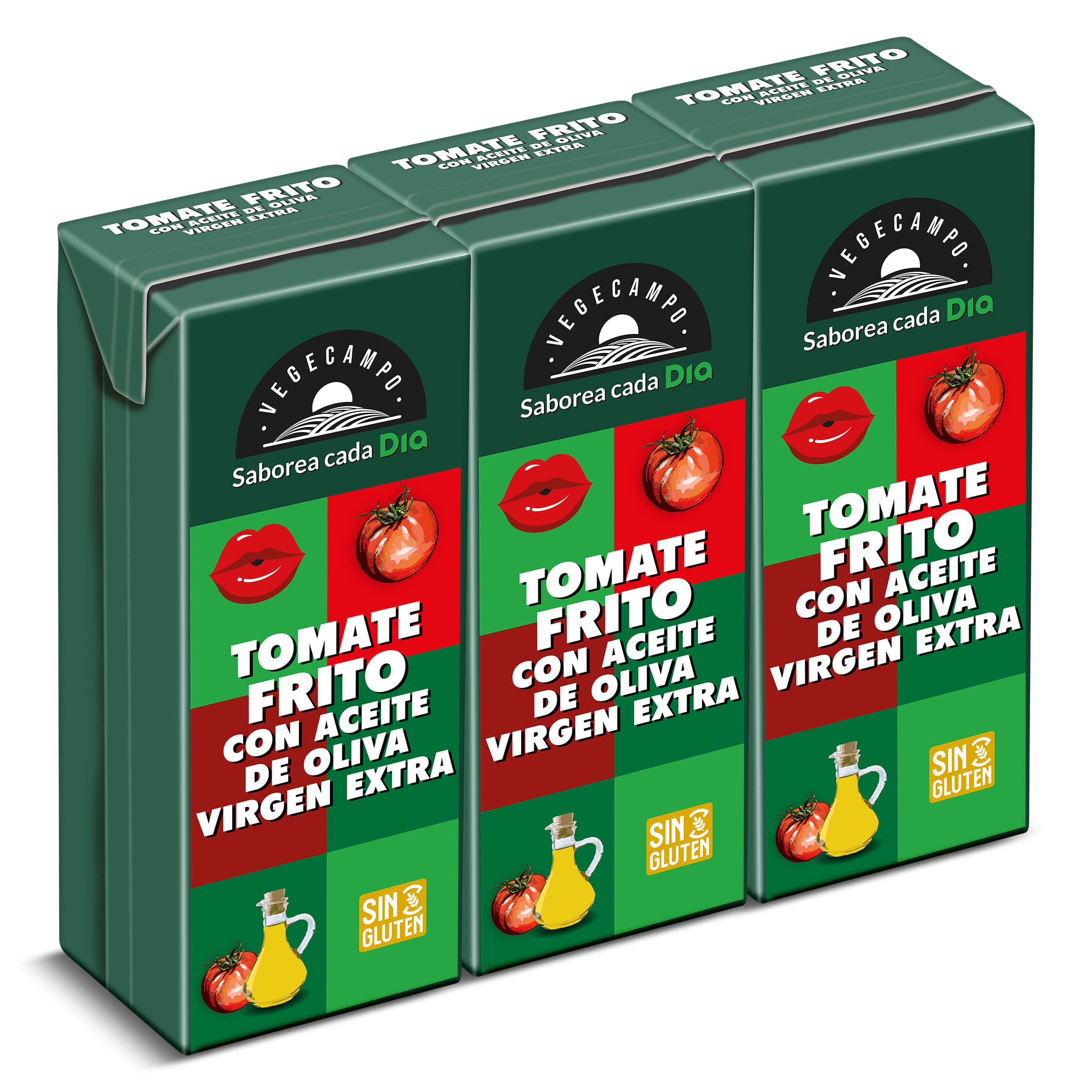 Tomate frito con aceite de oliva Dia Vegecampo 3 x 215 g