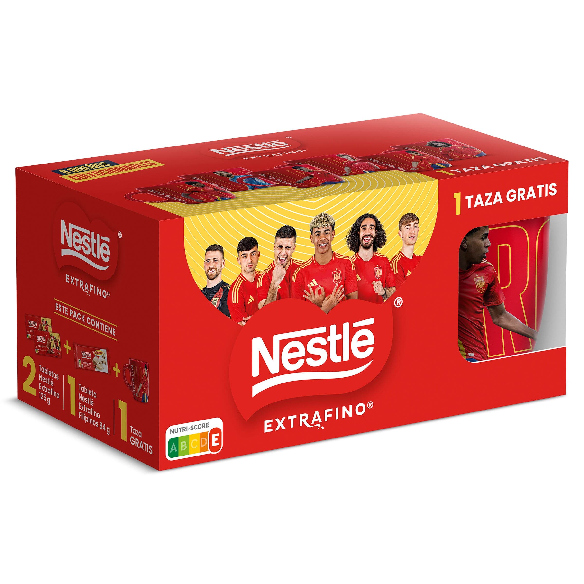 Chocolate con leche + chocolate filipinos Nestlé 334 g + taza gratis