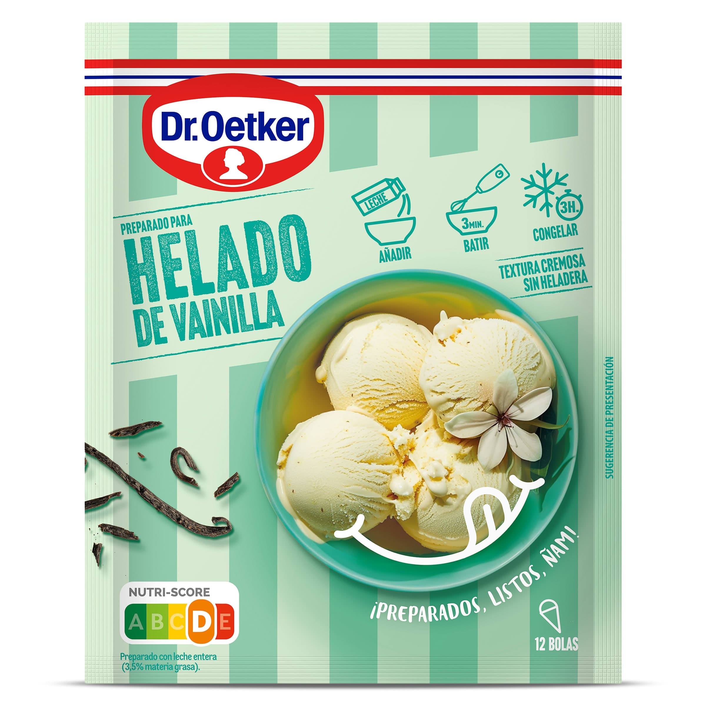 Preparado para helado de vainilla Dr. Oetker 82 g