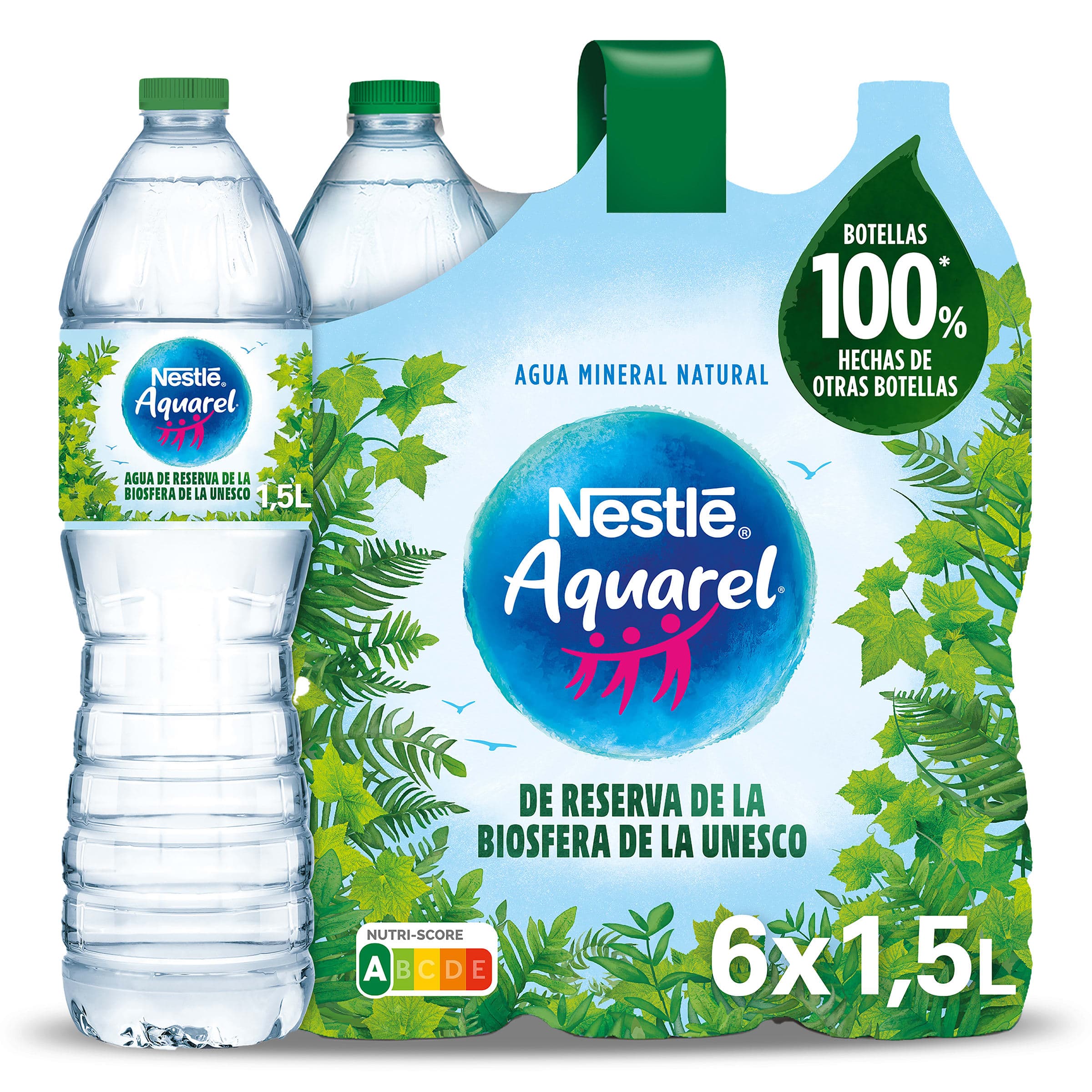 Agua mineral Aquarel pack 6 x 1.5 L