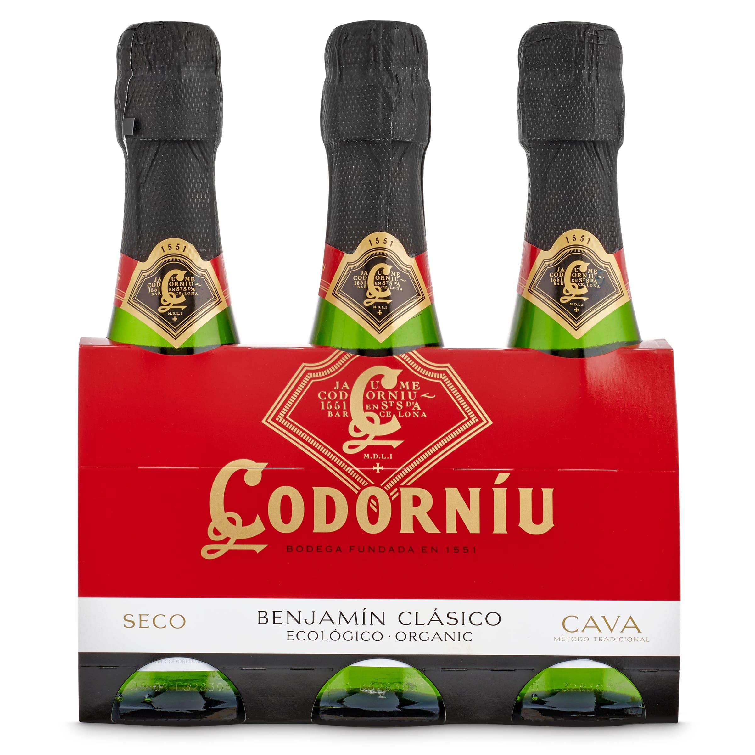 Cava seco Codorníu pack 3 x 20 cl