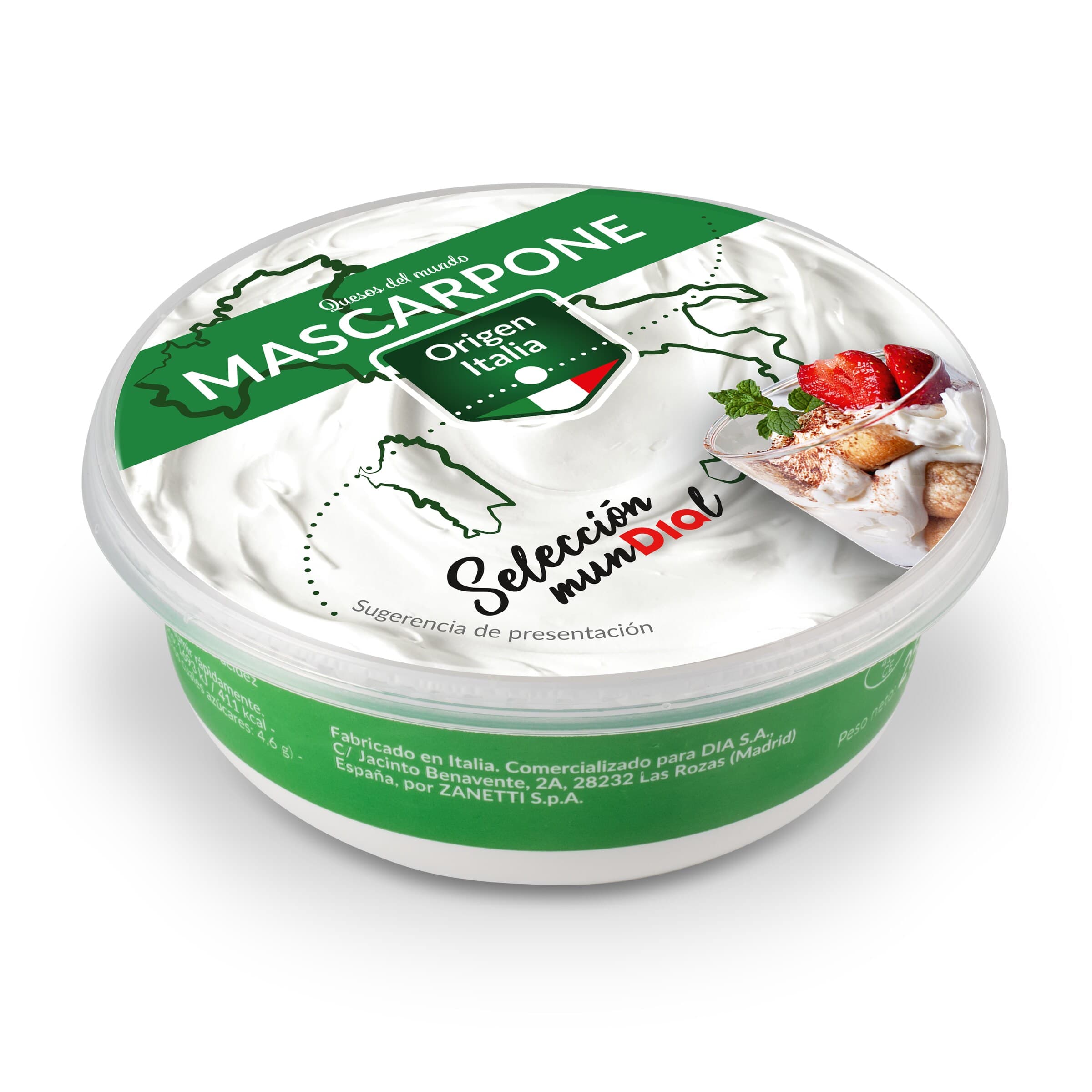 Queso mascarpone Dia Selección Mundial 250 g