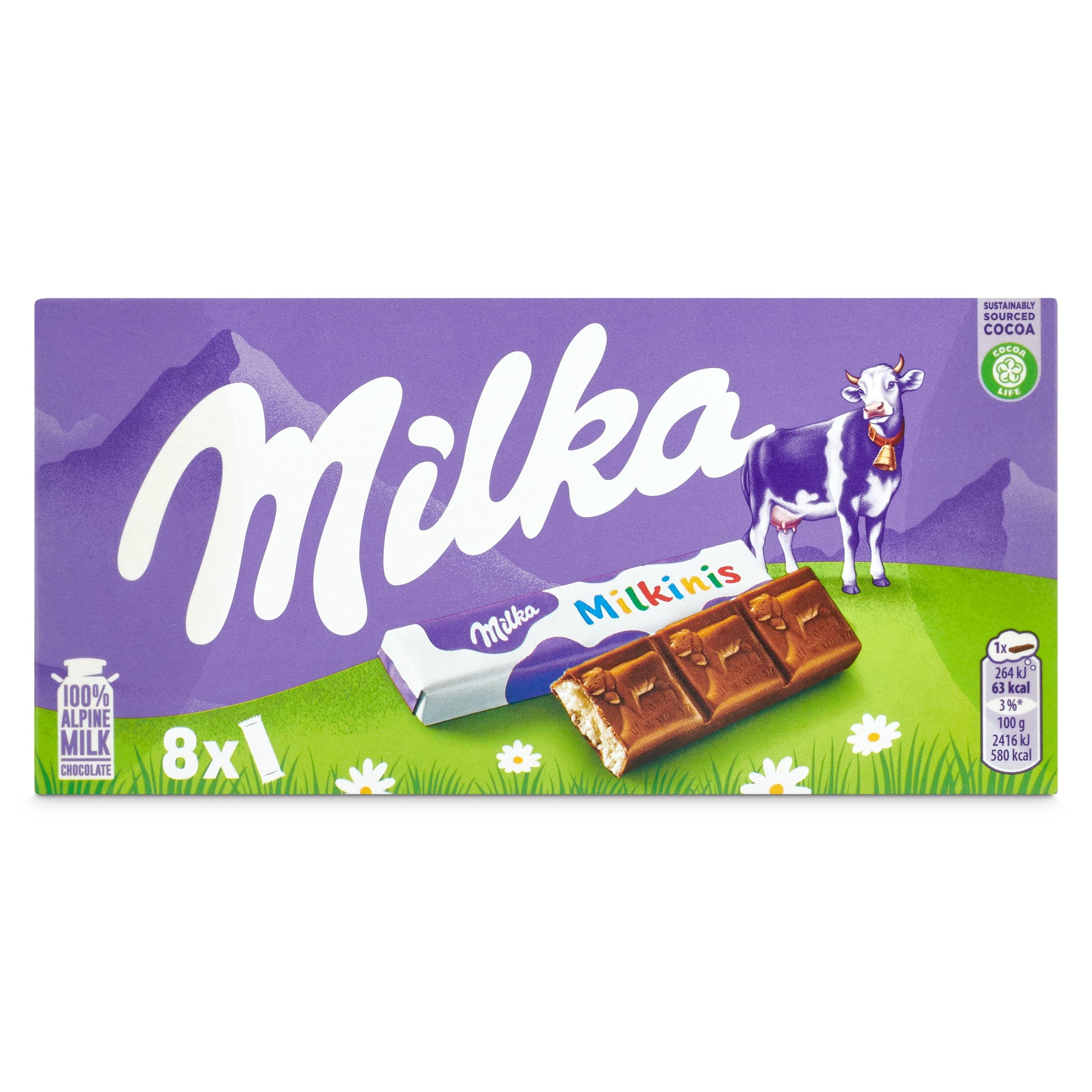 Chocolate con leche milkinis Milka bolsa 87.5 g