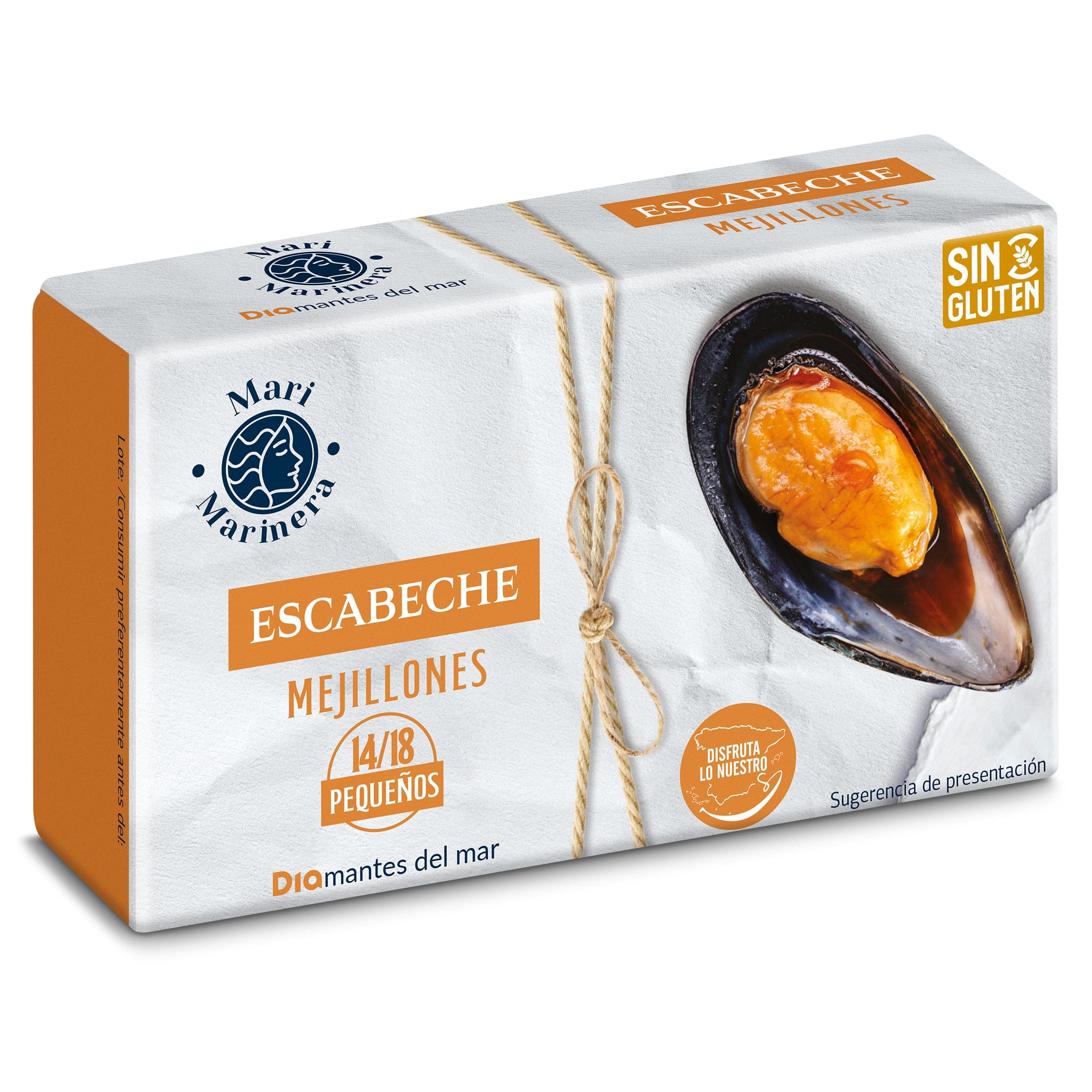 Mejillones en escabeche 14/18 piezas Dia Mari Marinera 69 g