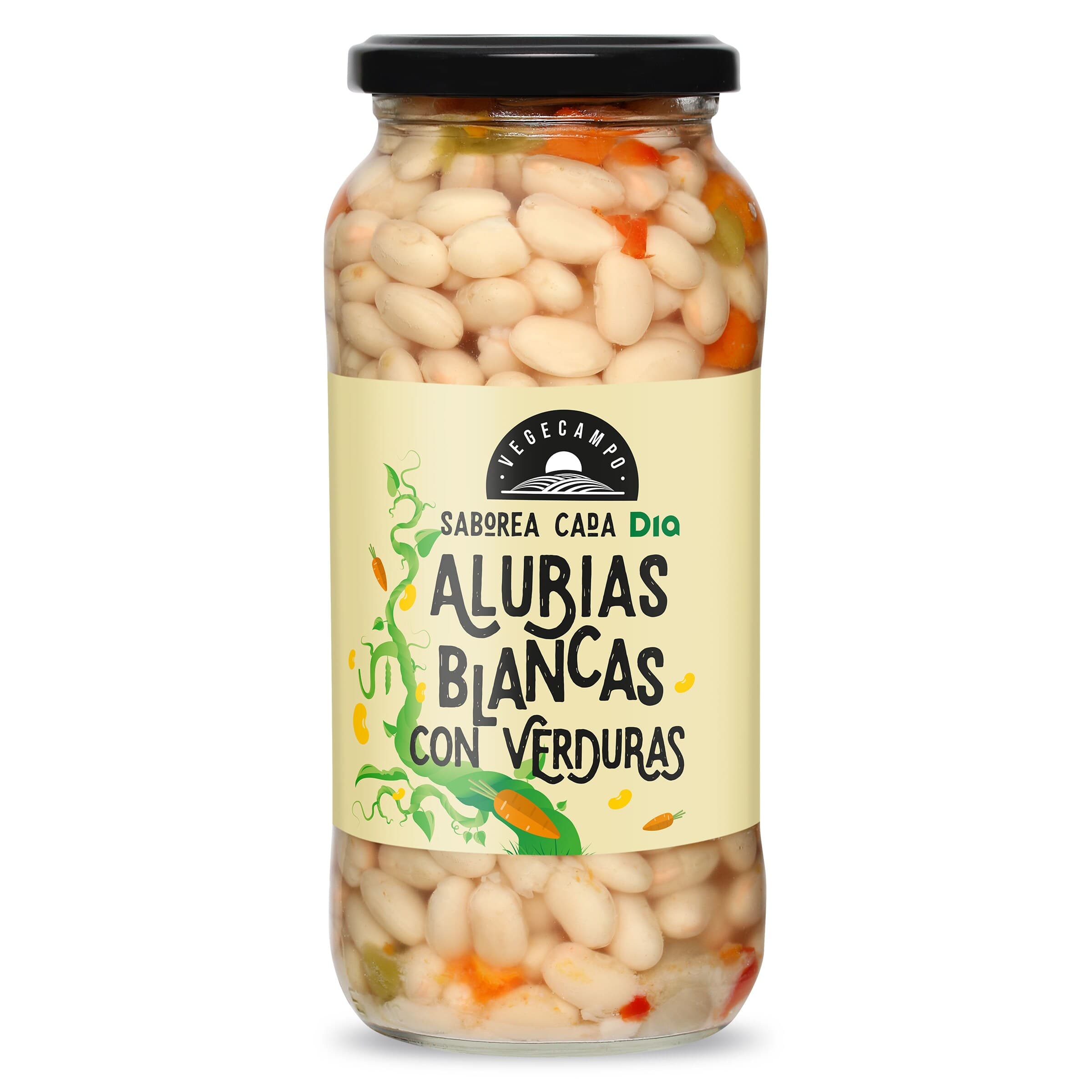 Alubias blancas con verduras Dia Vegecampo 400 g