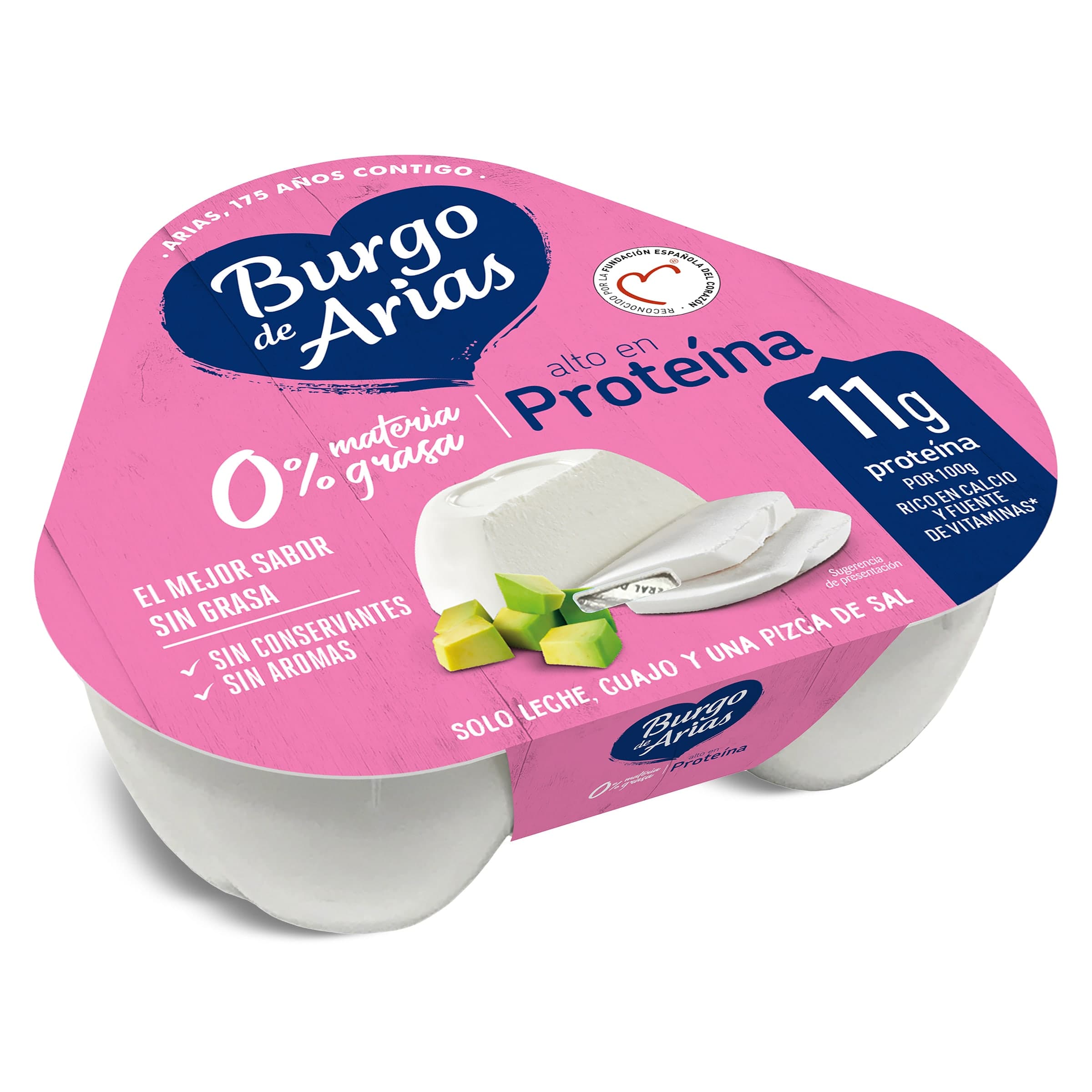 Queso fresco 0% M.G. Burgo de Arias 3 x 72 g