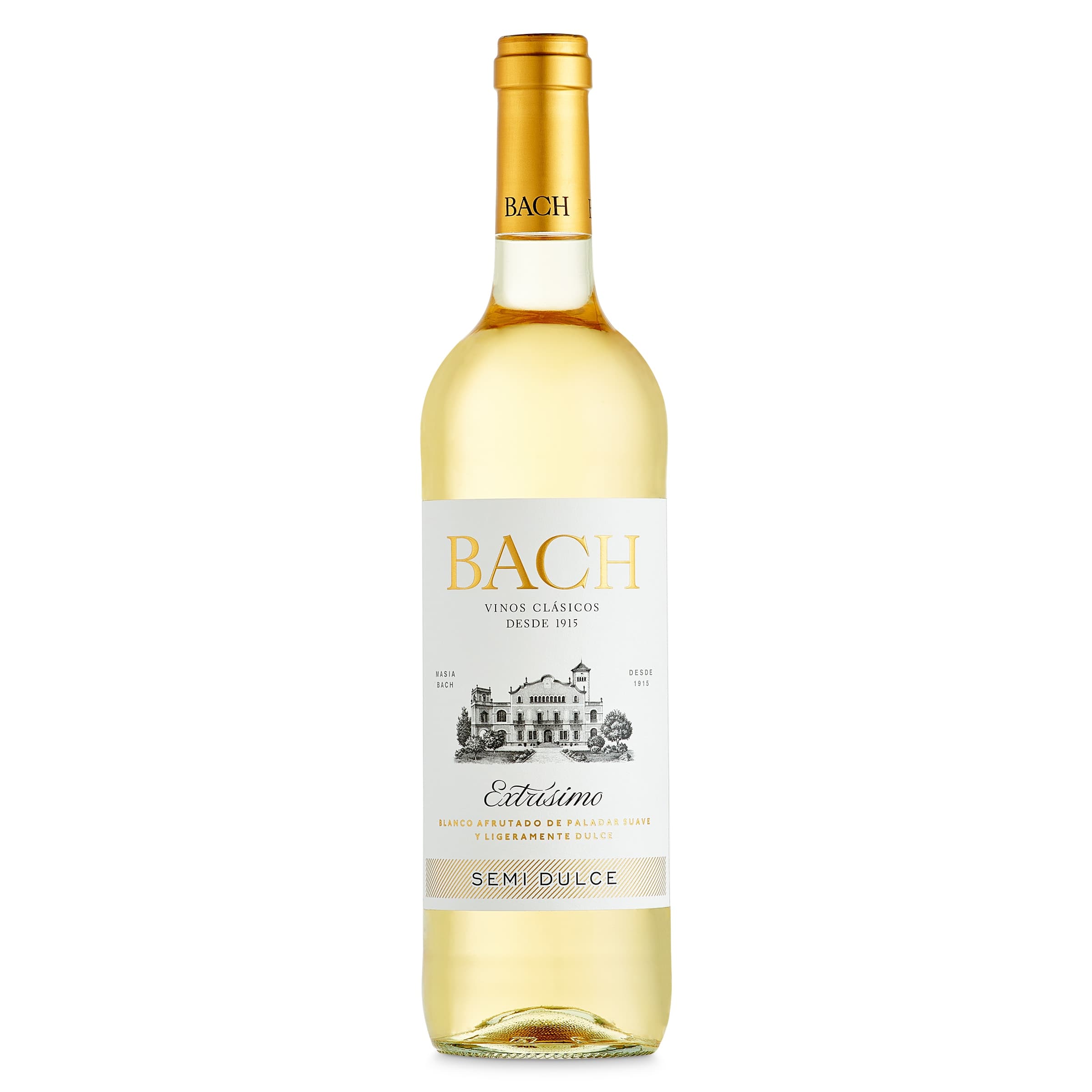 Vino blanco semidulce D.O. Penedés Bach 75 cl